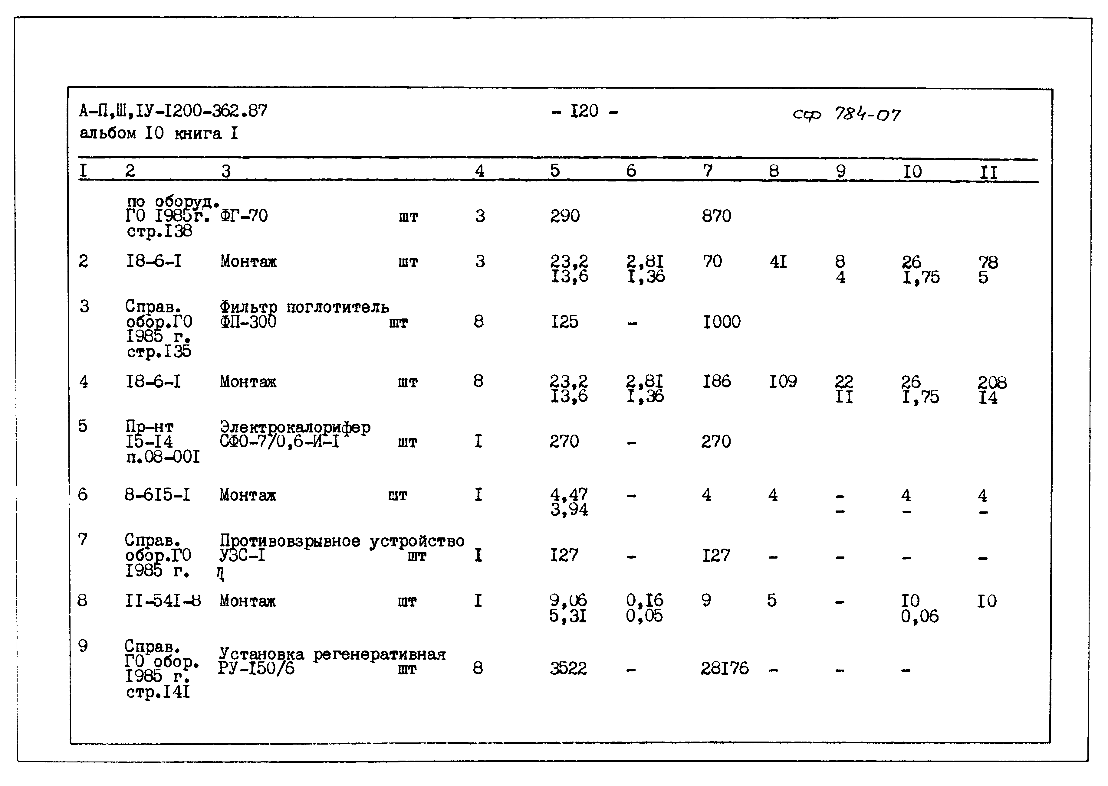 Типовой проект А-II,III,IV-1200-362.87