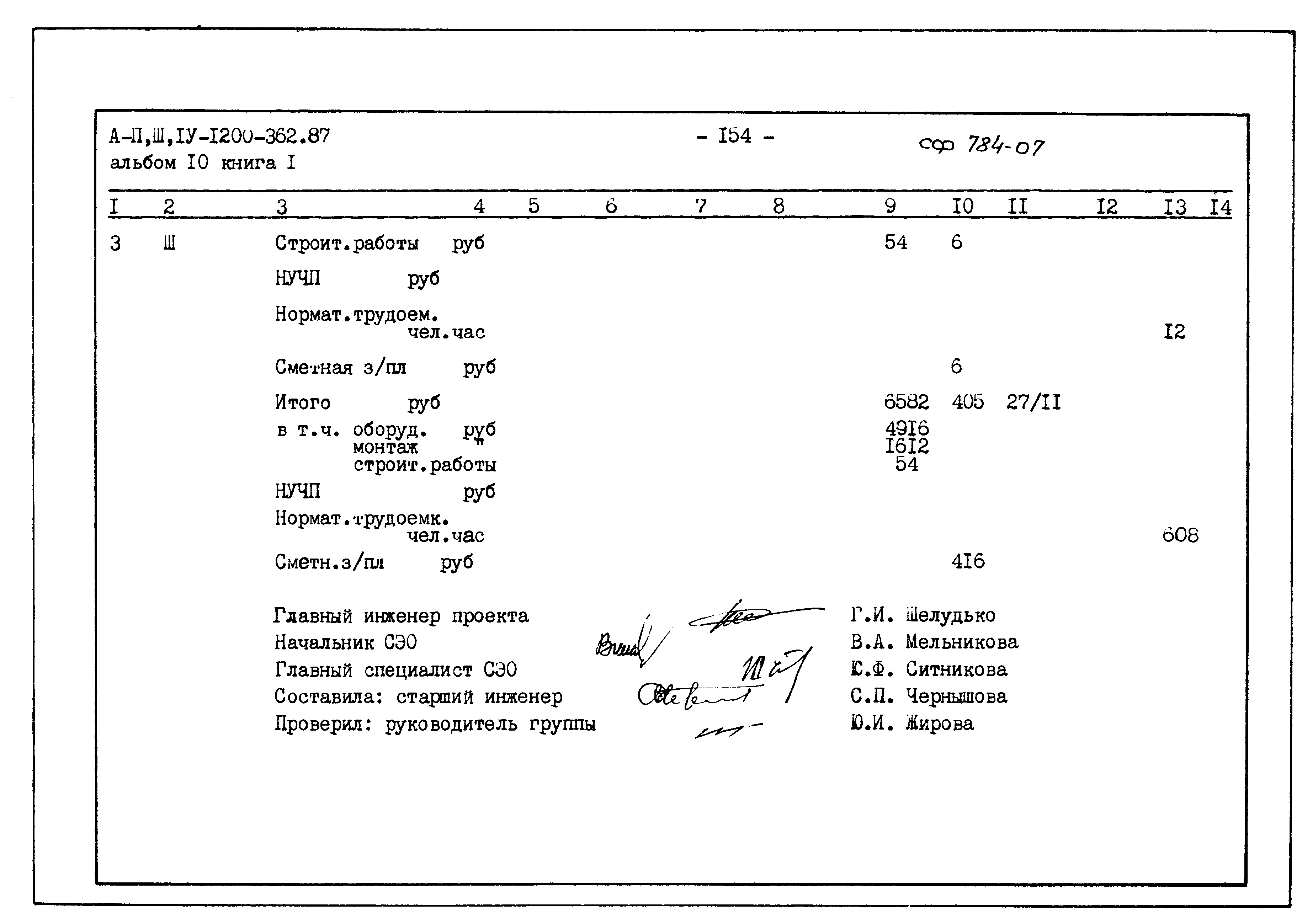 Типовой проект А-II,III,IV-1200-362.87