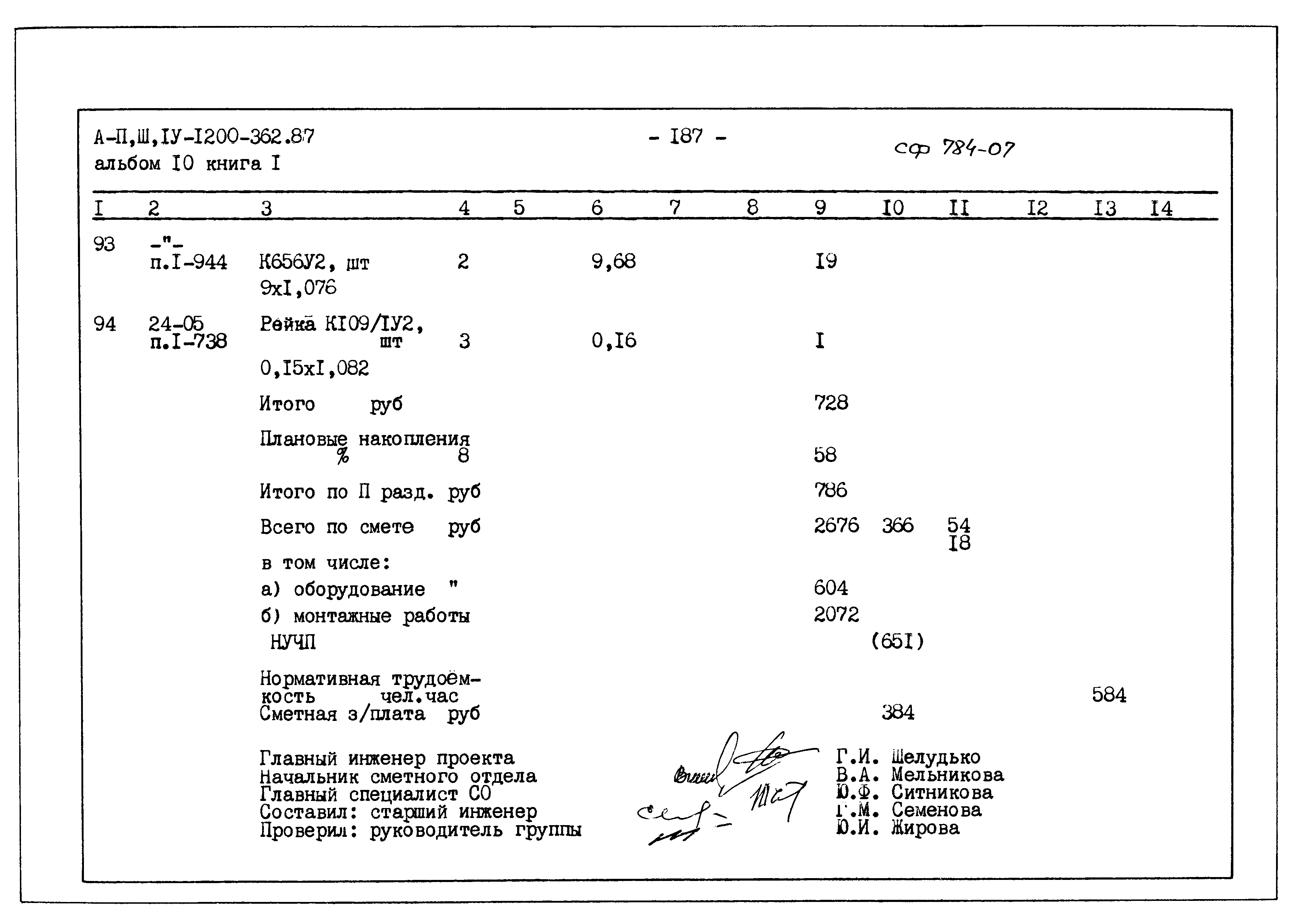 Типовой проект А-II,III,IV-1200-362.87