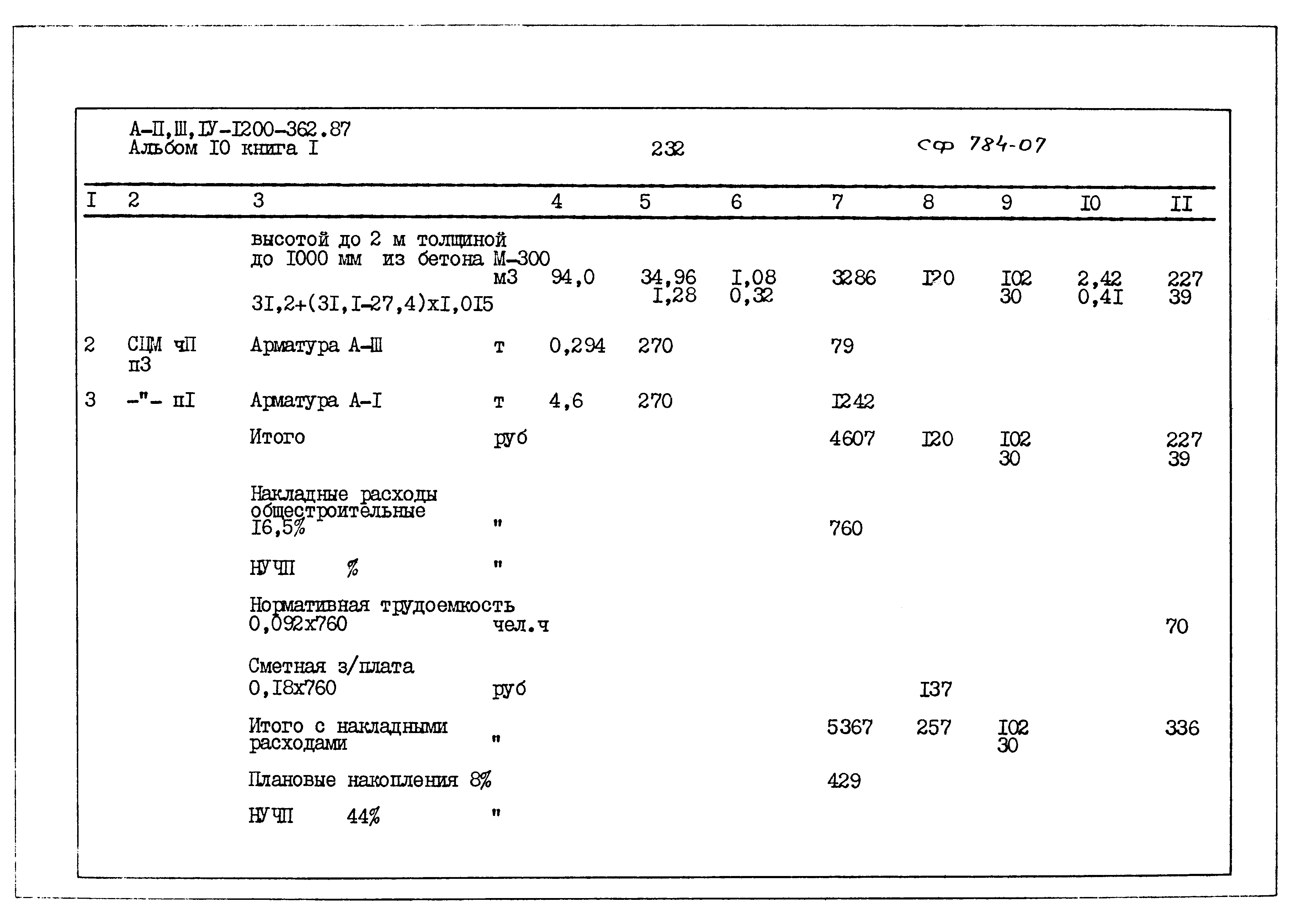 Типовой проект А-II,III,IV-1200-362.87