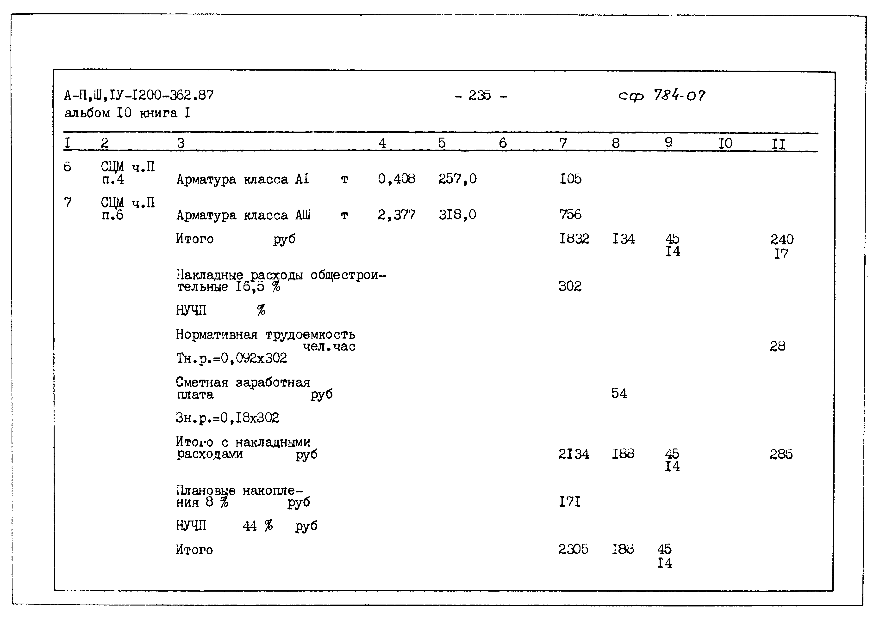 Типовой проект А-II,III,IV-1200-362.87
