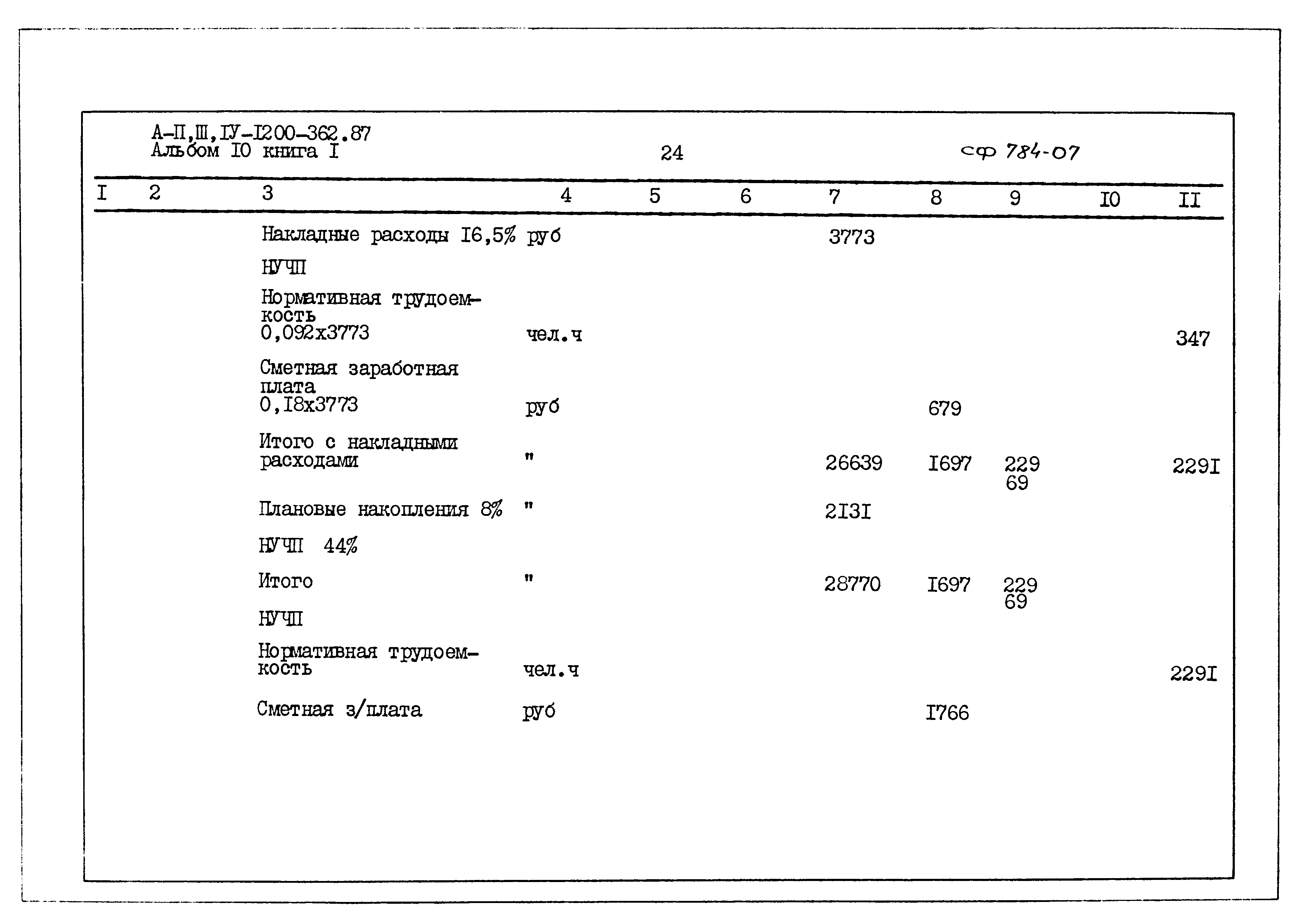 Типовой проект А-II,III,IV-1200-362.87