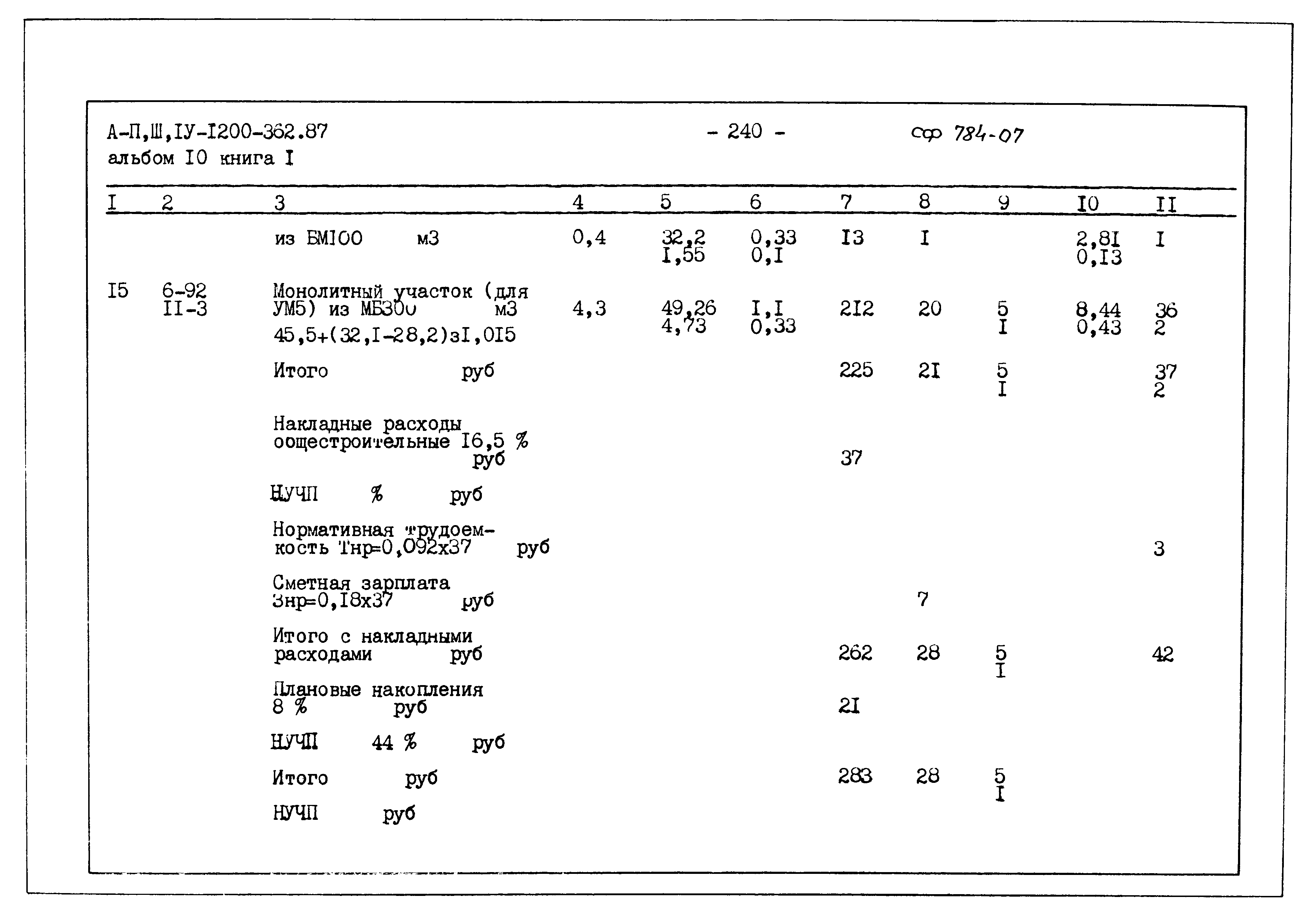 Типовой проект А-II,III,IV-1200-362.87