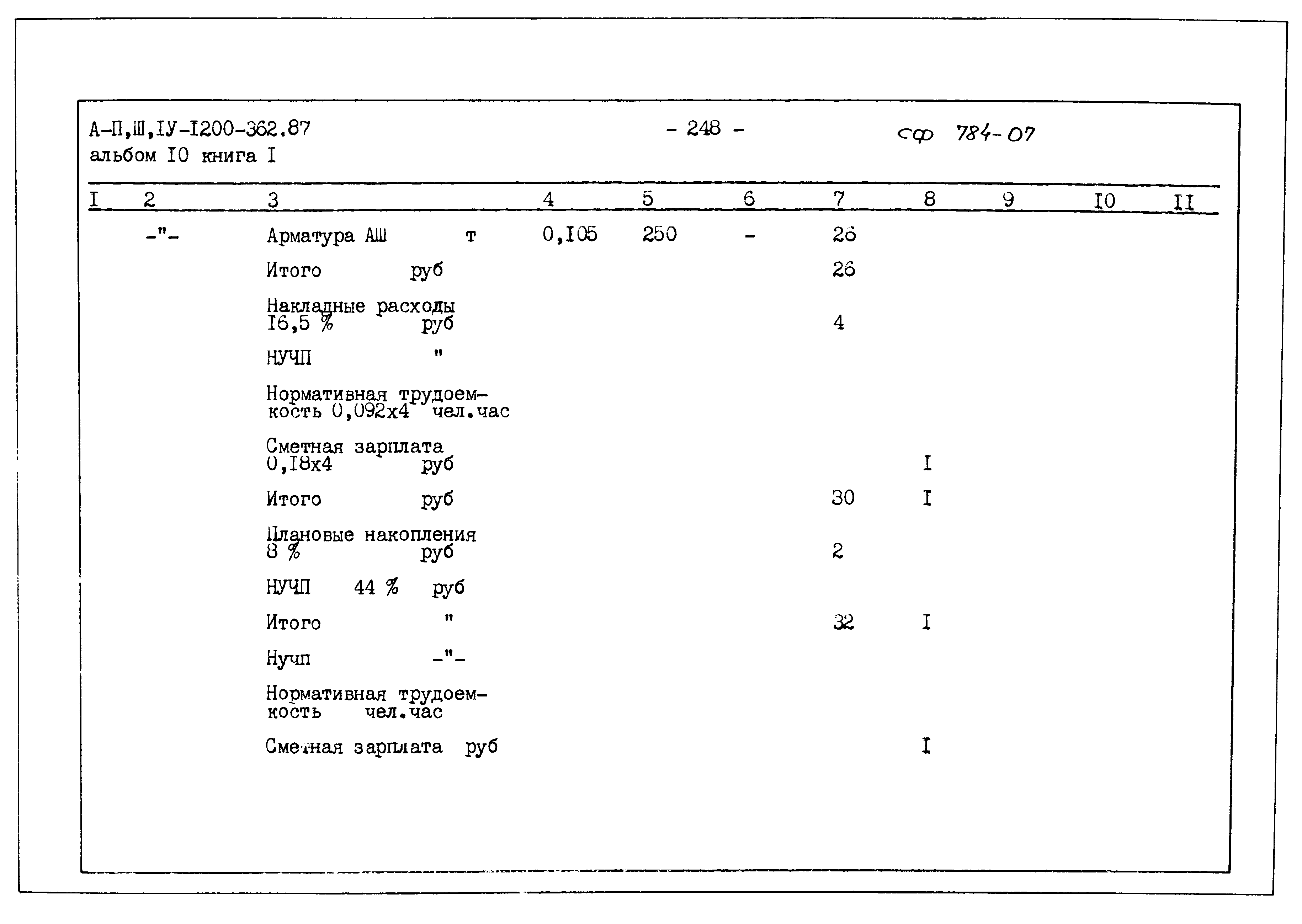 Типовой проект А-II,III,IV-1200-362.87