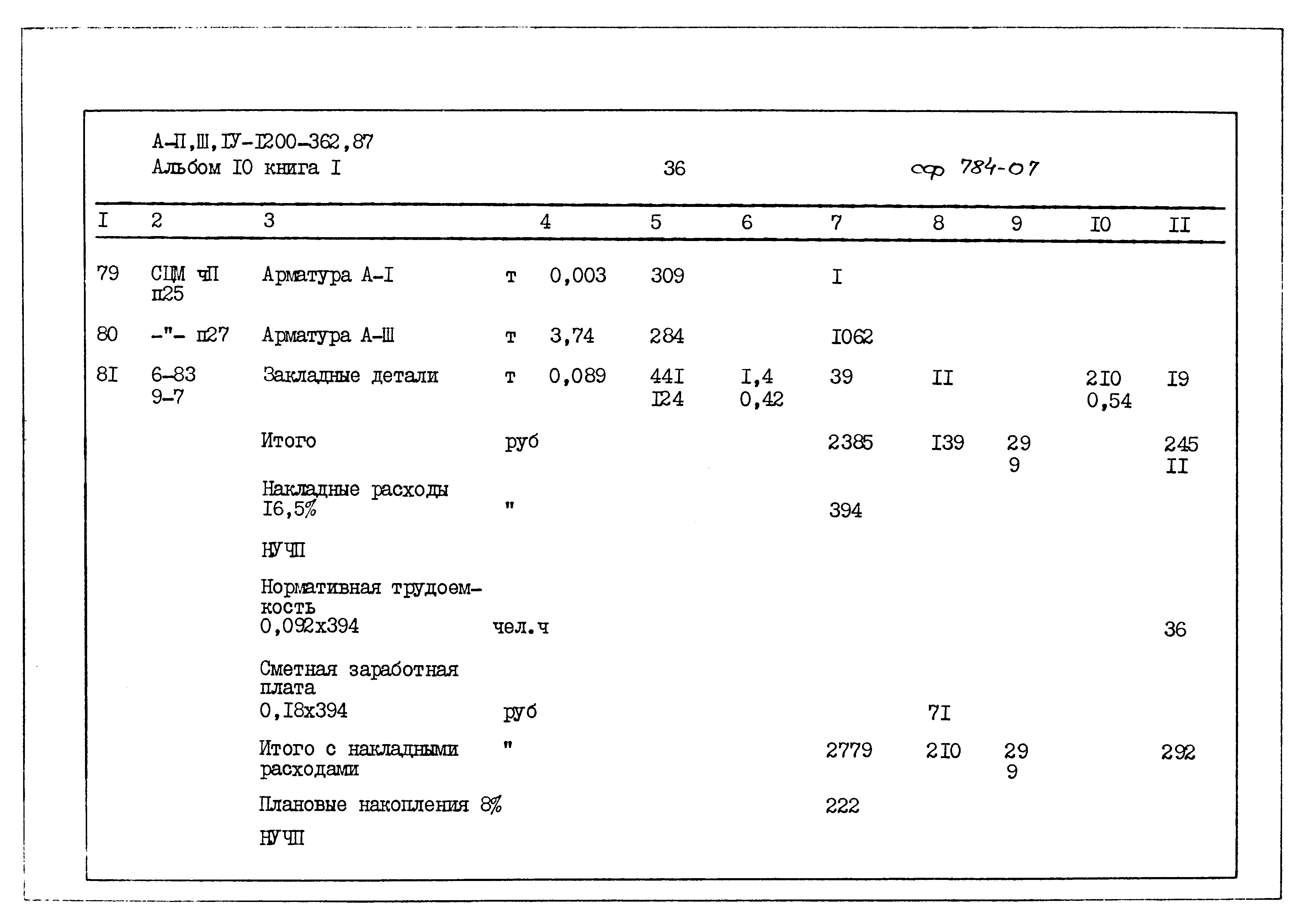 Типовой проект А-II,III,IV-1200-362.87