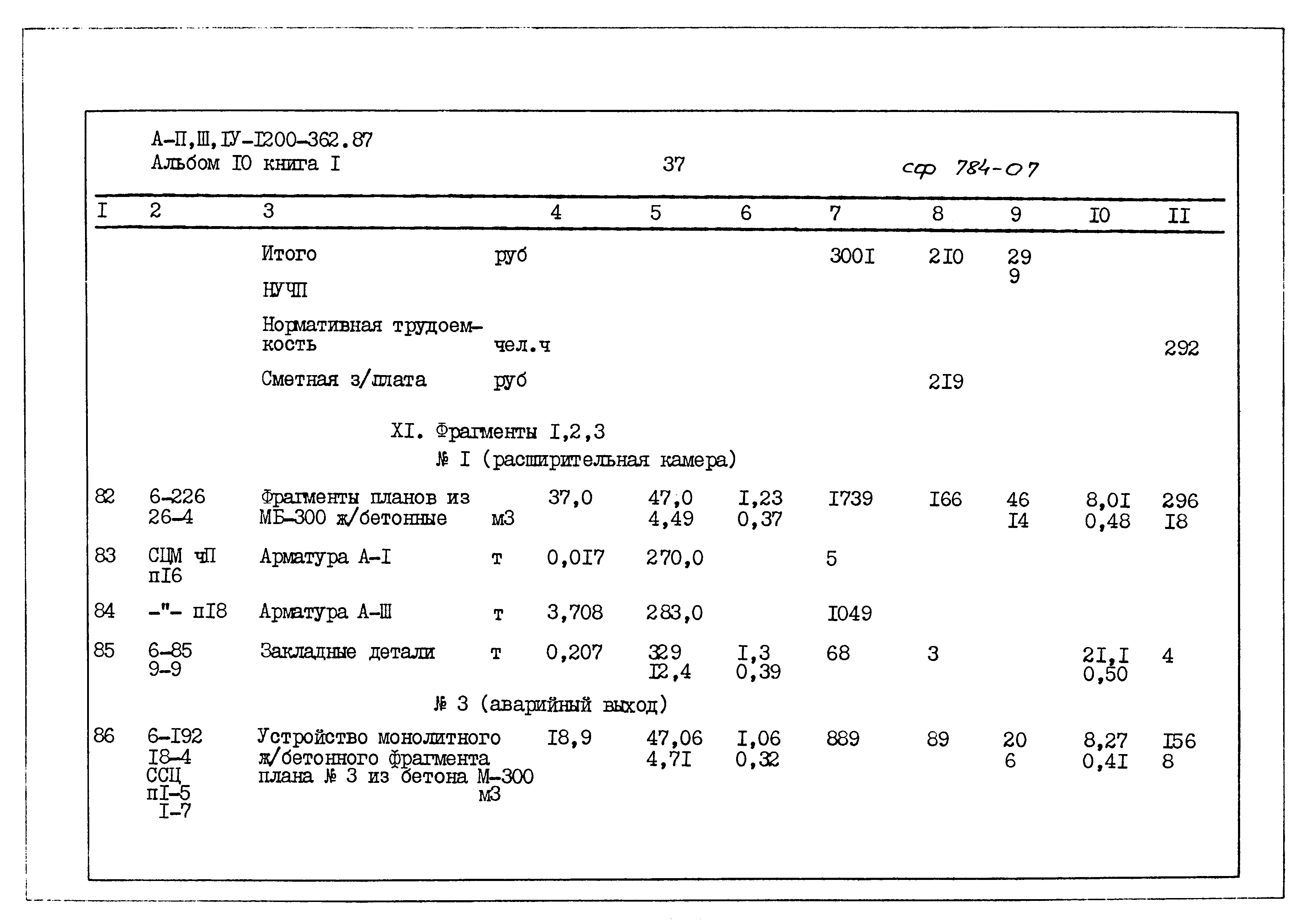 Типовой проект А-II,III,IV-1200-362.87