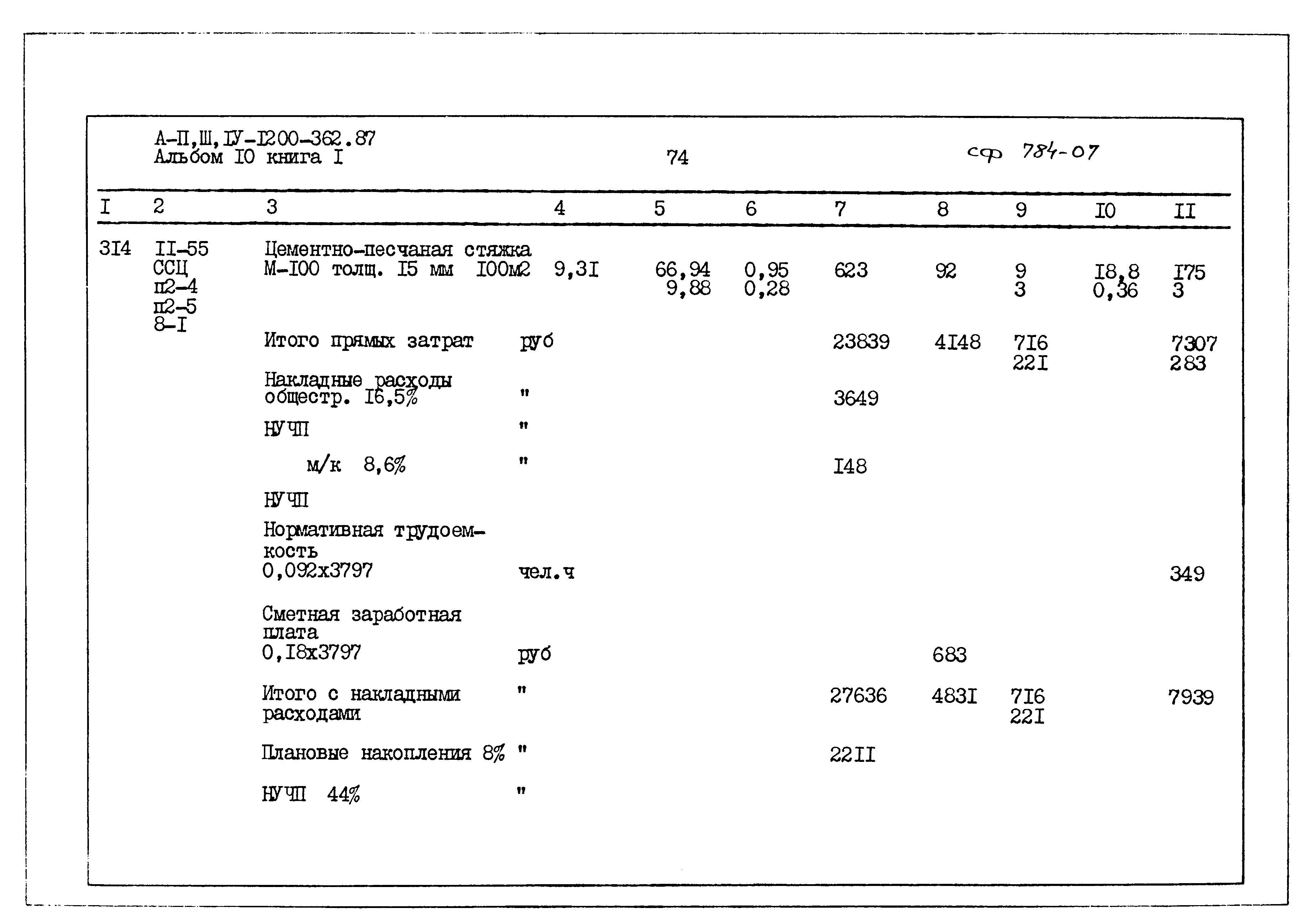 Типовой проект А-II,III,IV-1200-362.87