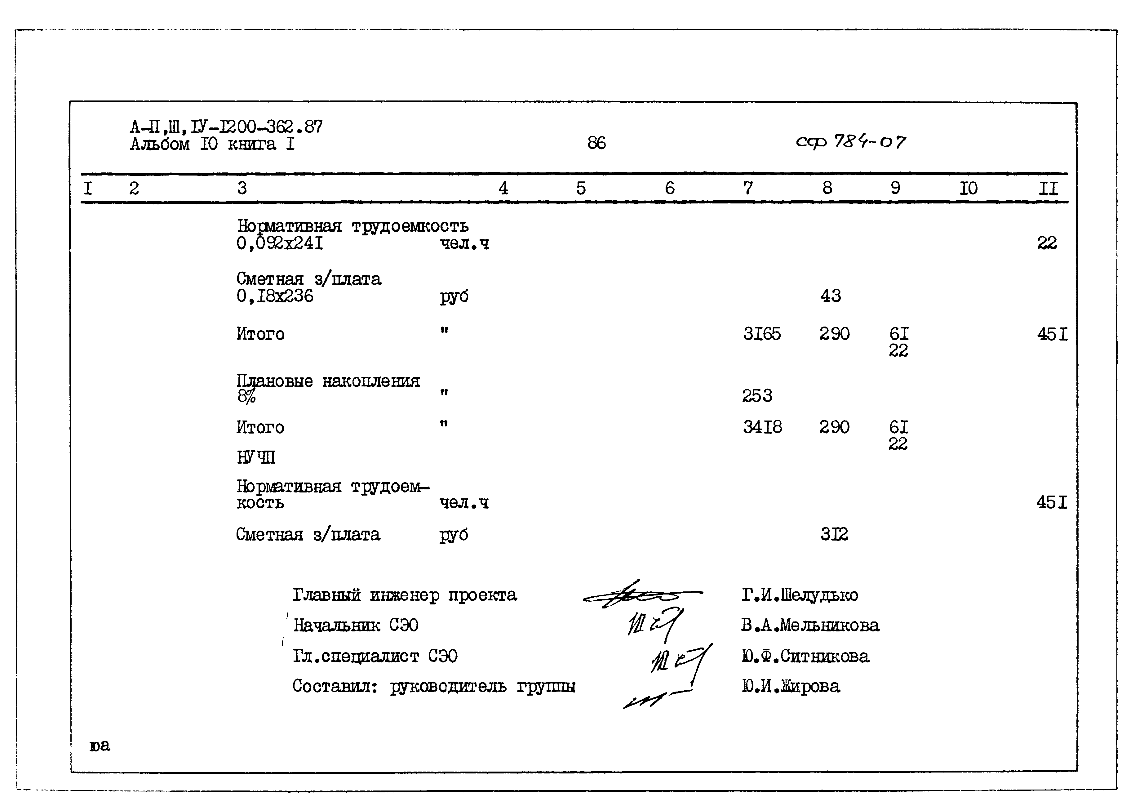 Типовой проект А-II,III,IV-1200-362.87