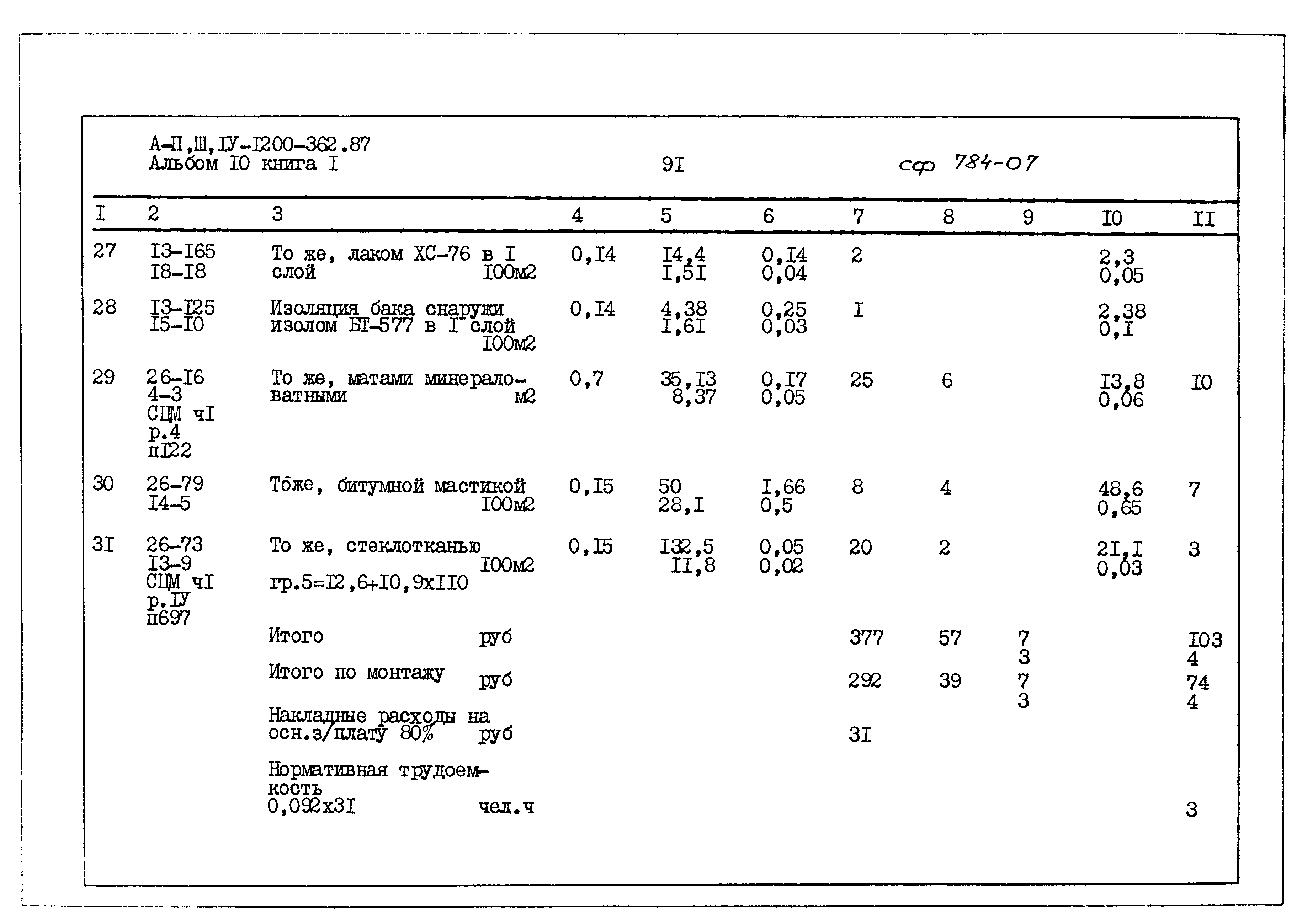 Типовой проект А-II,III,IV-1200-362.87