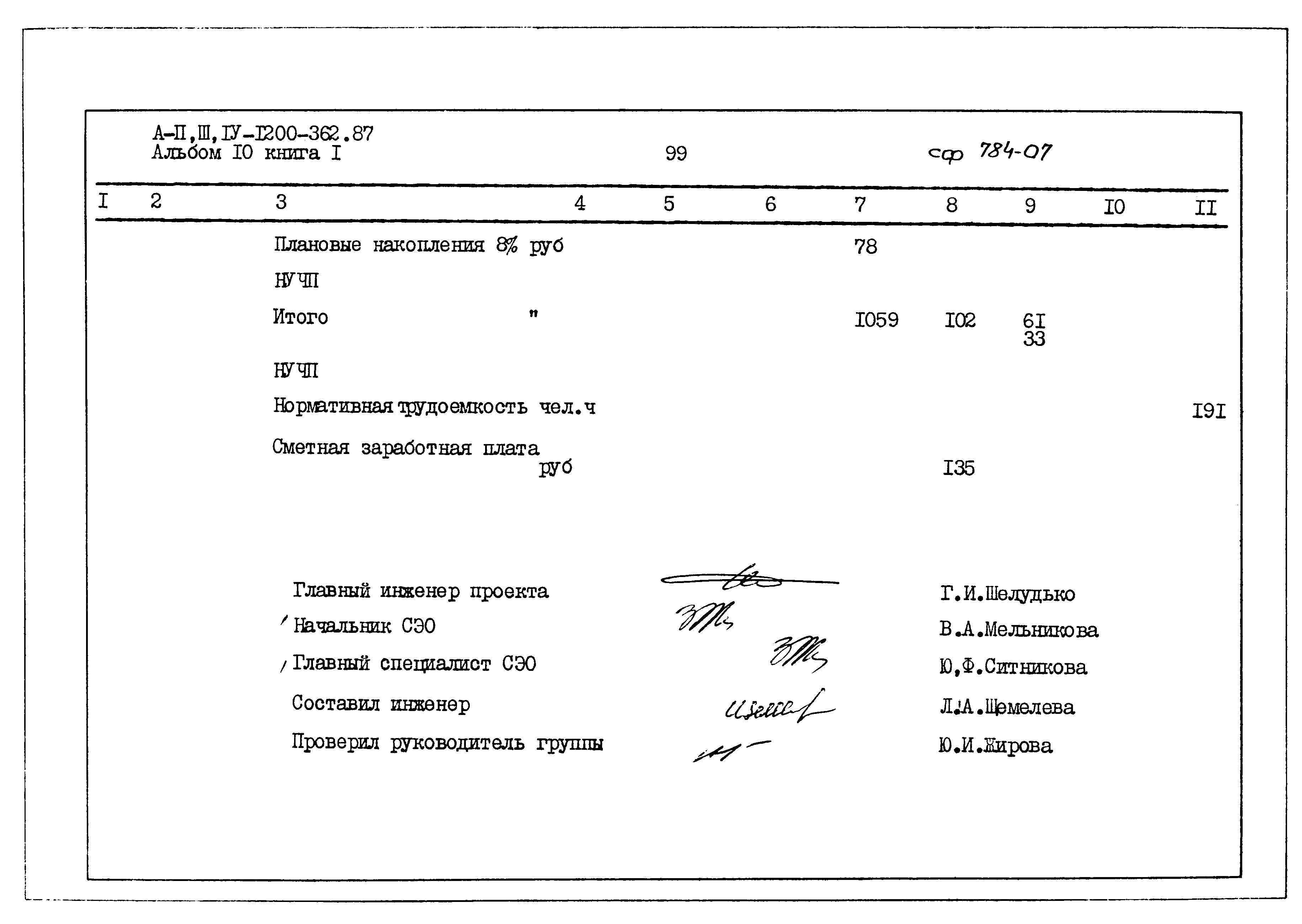 Типовой проект А-II,III,IV-1200-362.87