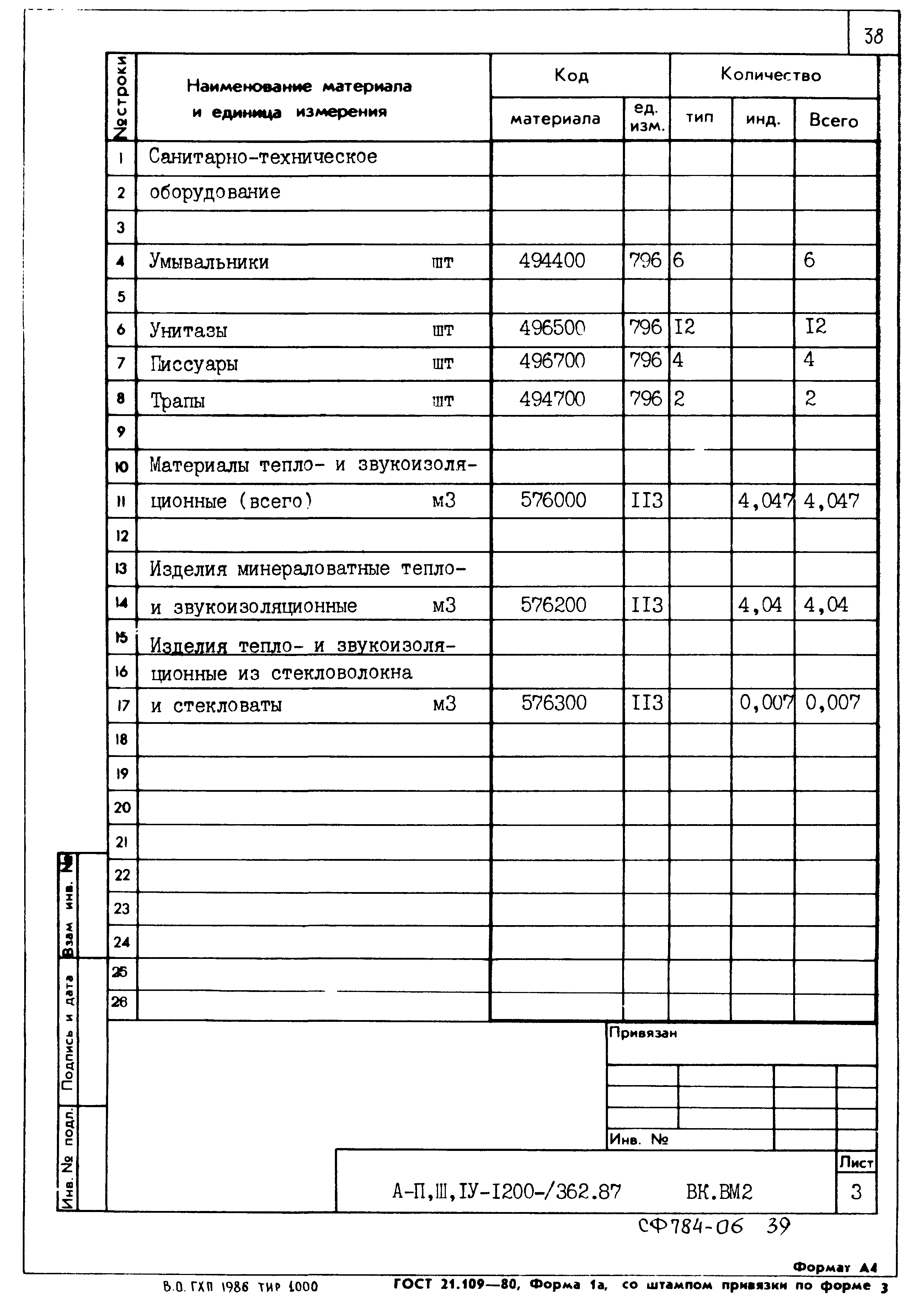 Типовой проект А-II,III,IV-1200-362.87