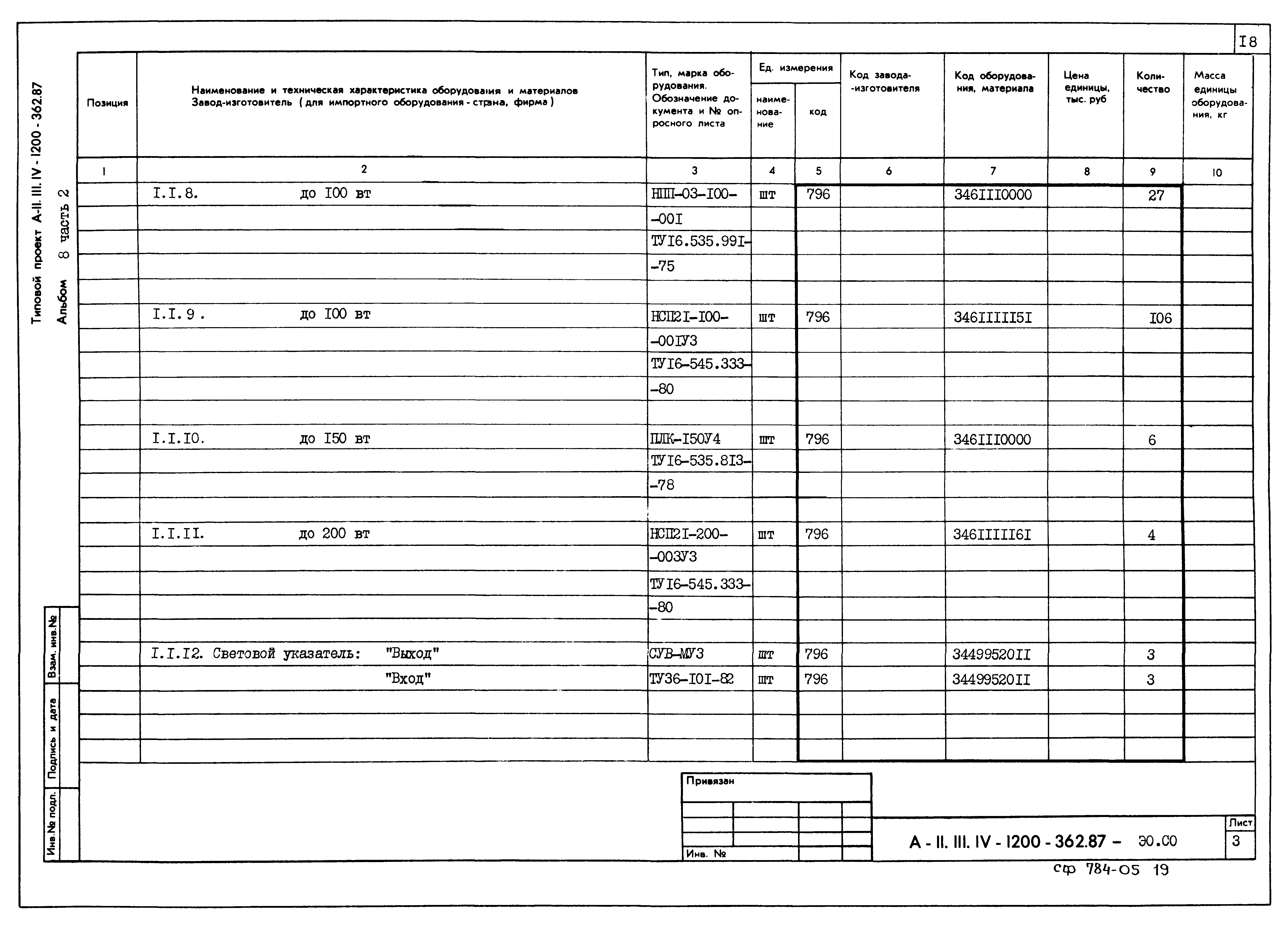Типовой проект А-II,III,IV-1200-362.87