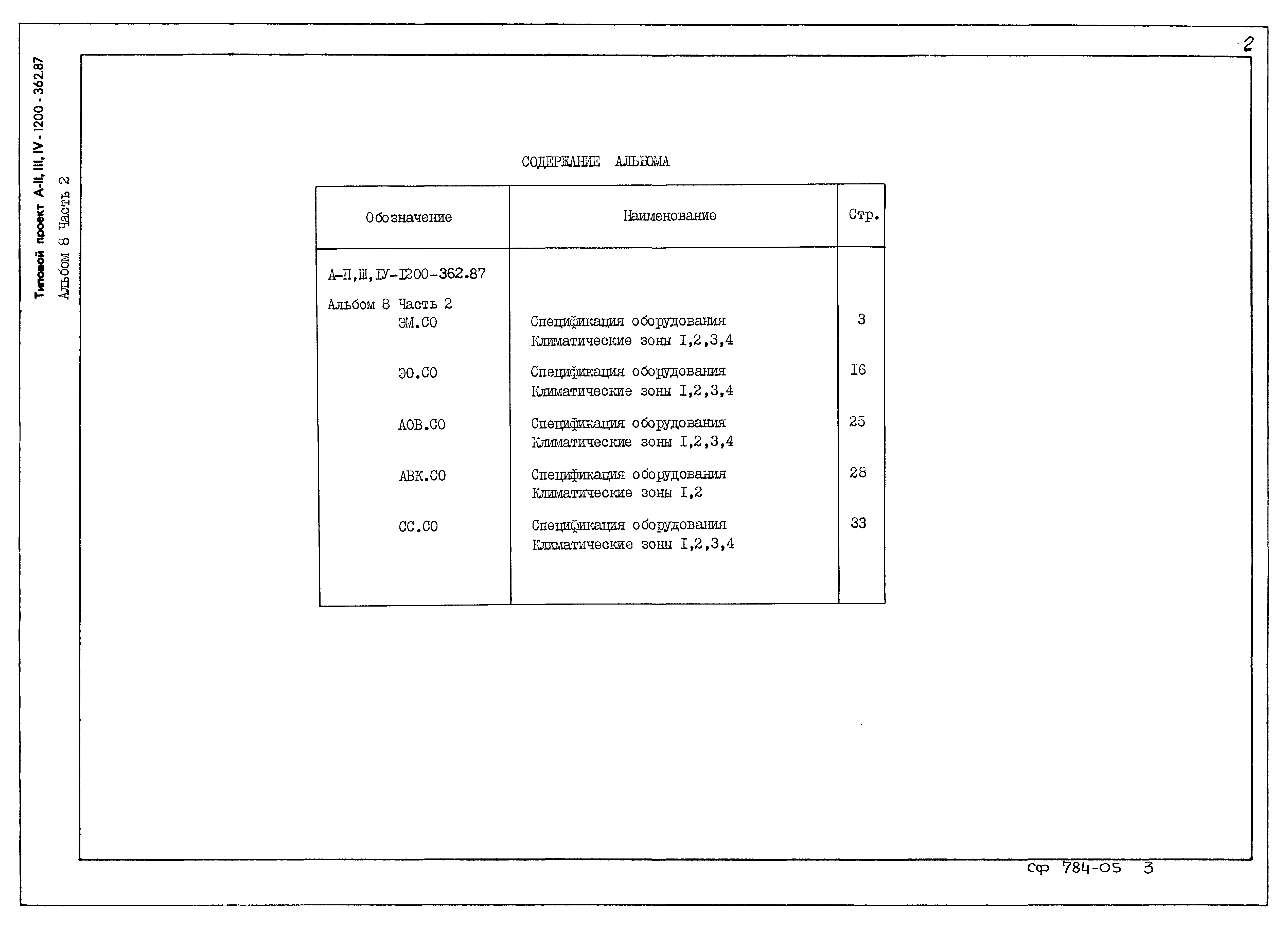 Типовой проект А-II,III,IV-1200-362.87