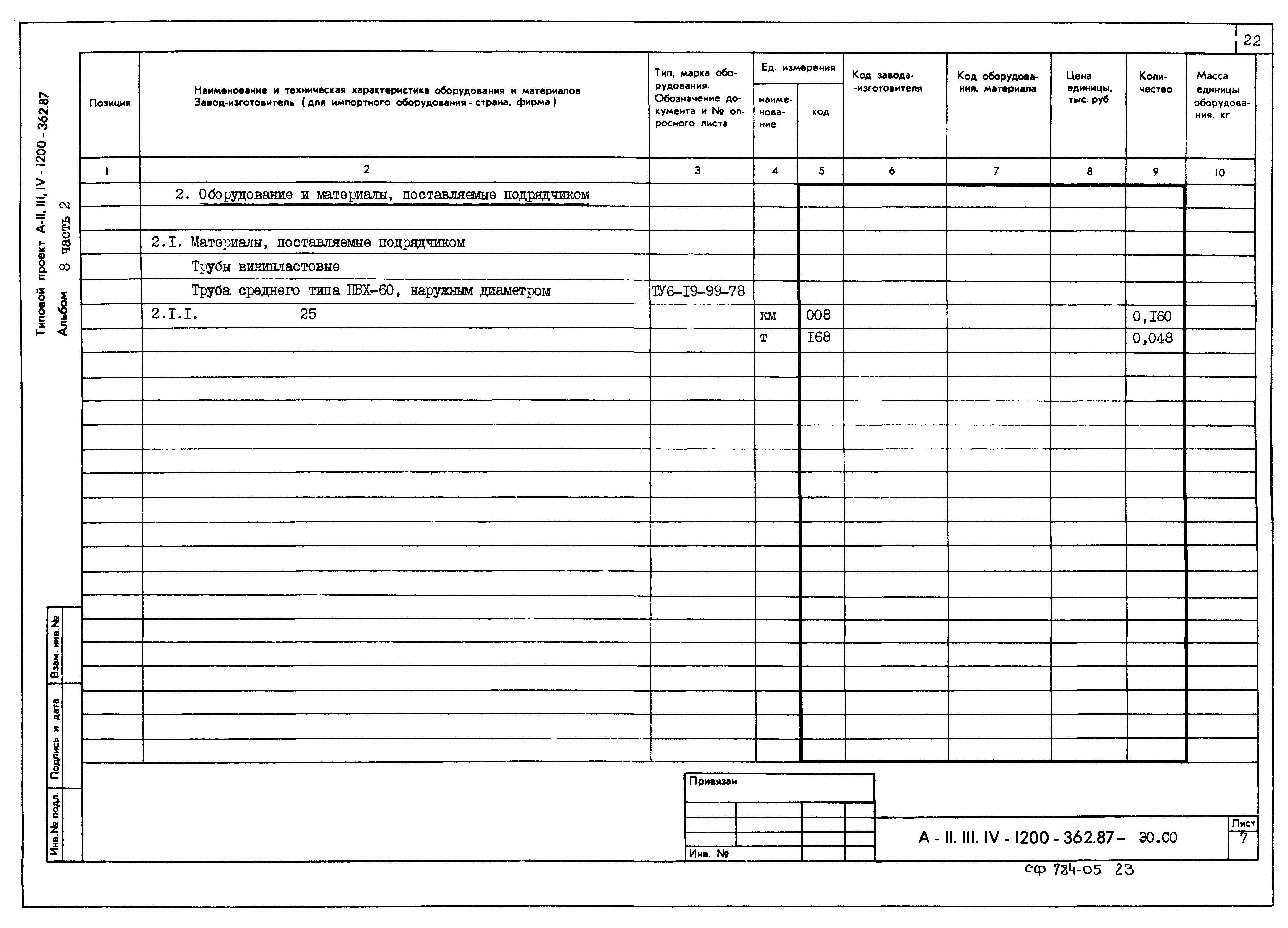 Типовой проект А-II,III,IV-1200-362.87