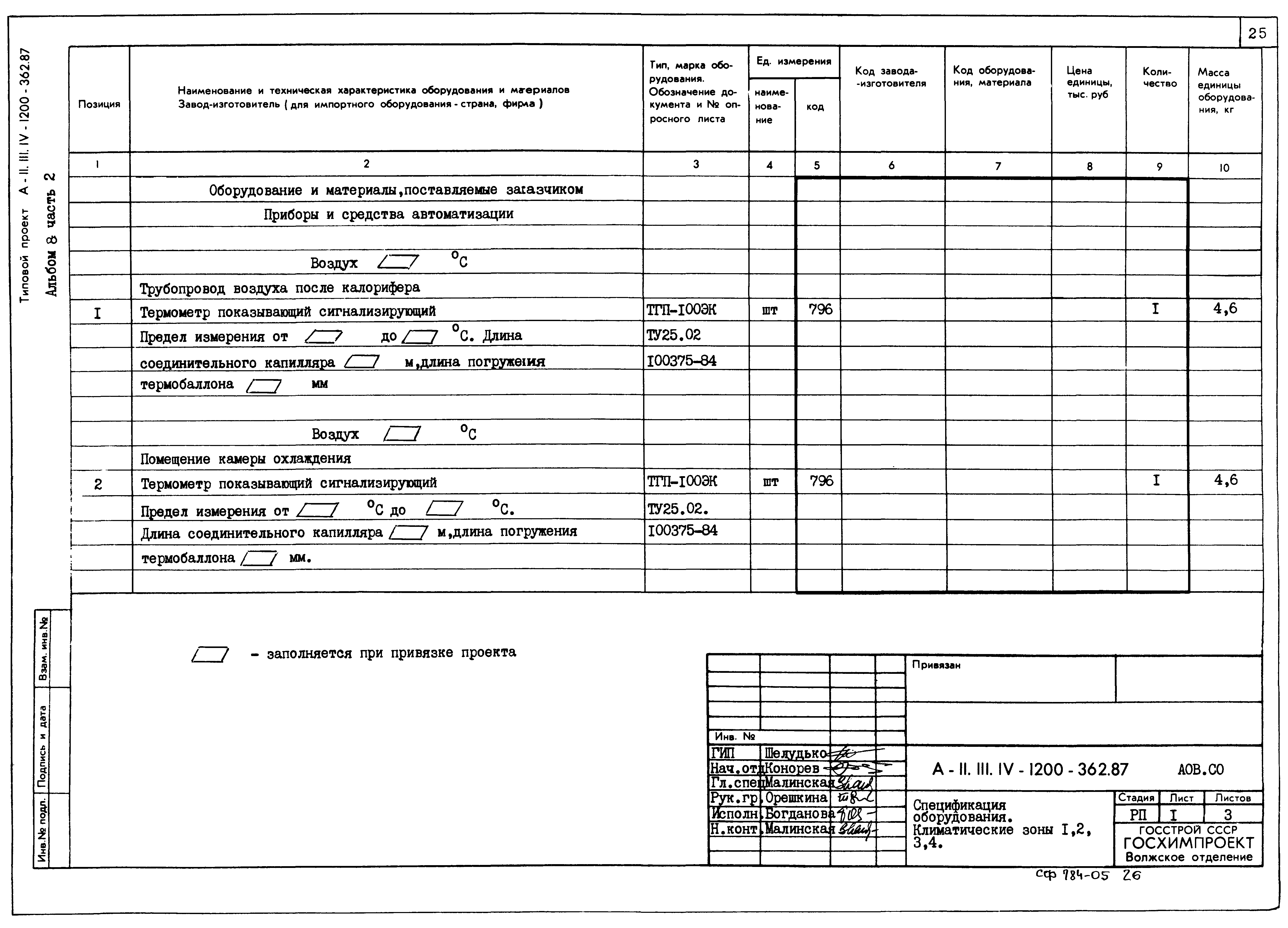 Типовой проект А-II,III,IV-1200-362.87