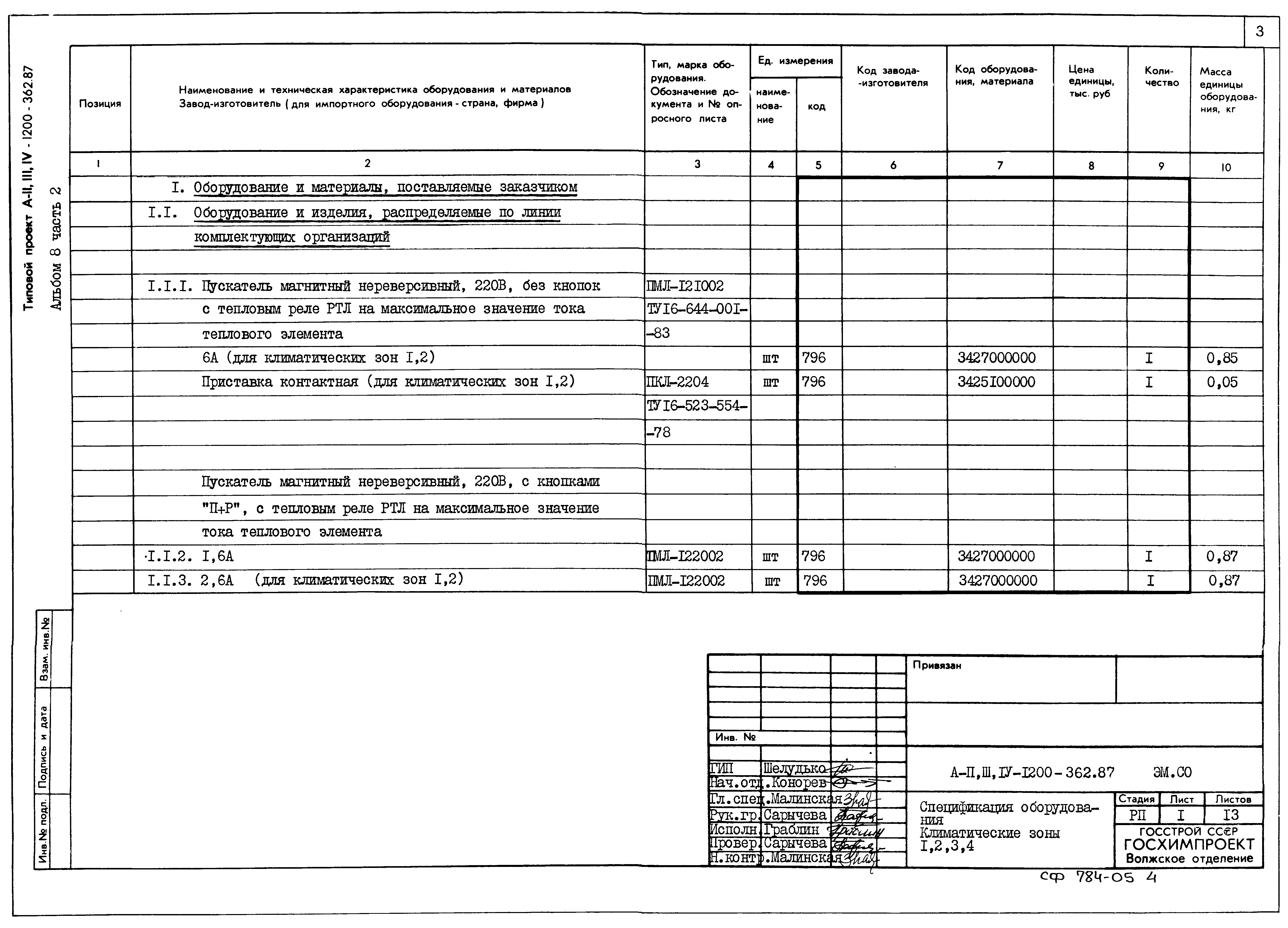 Типовой проект А-II,III,IV-1200-362.87