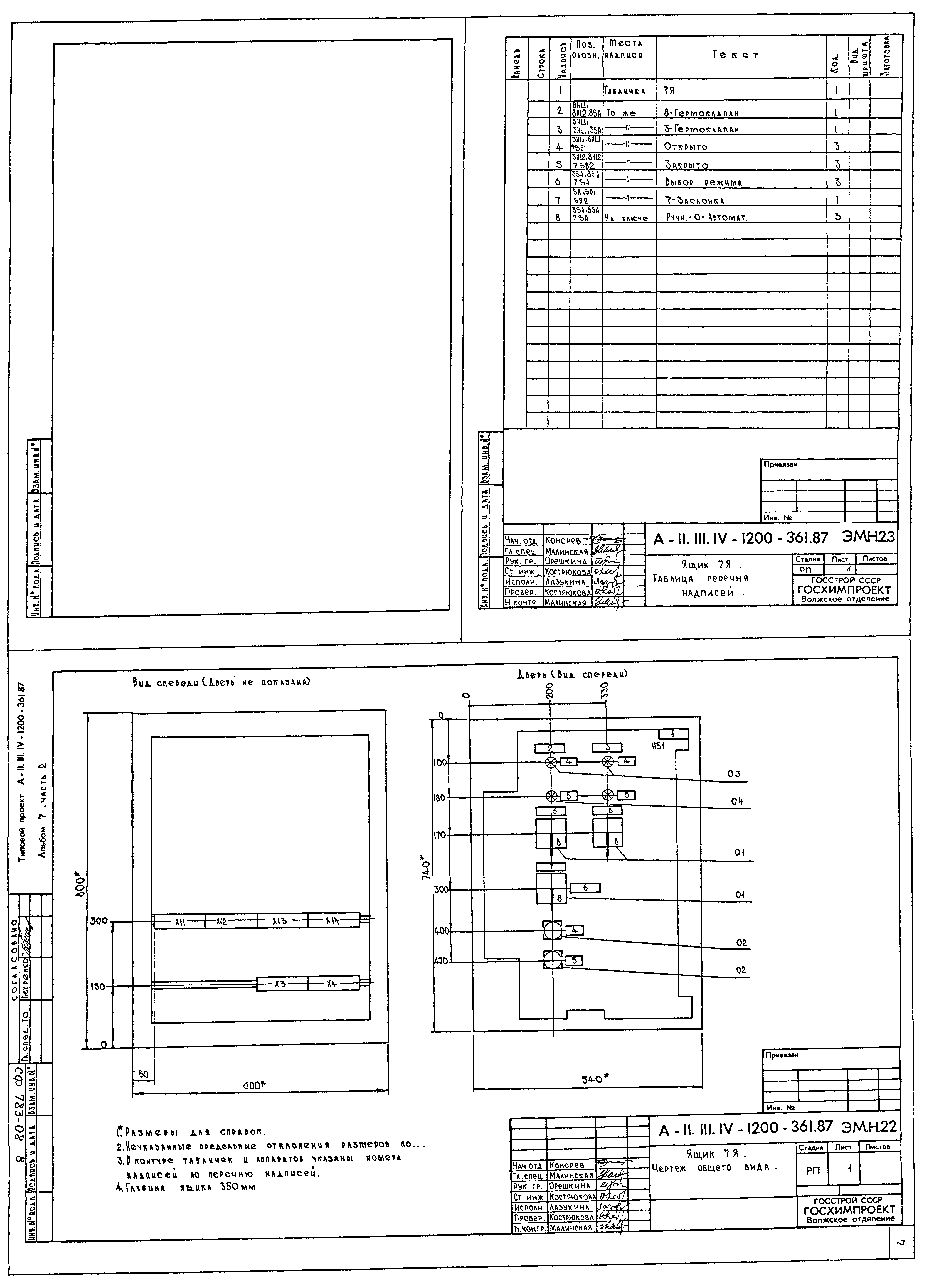 Типовой проект А-II,III,IV-1200-362.87