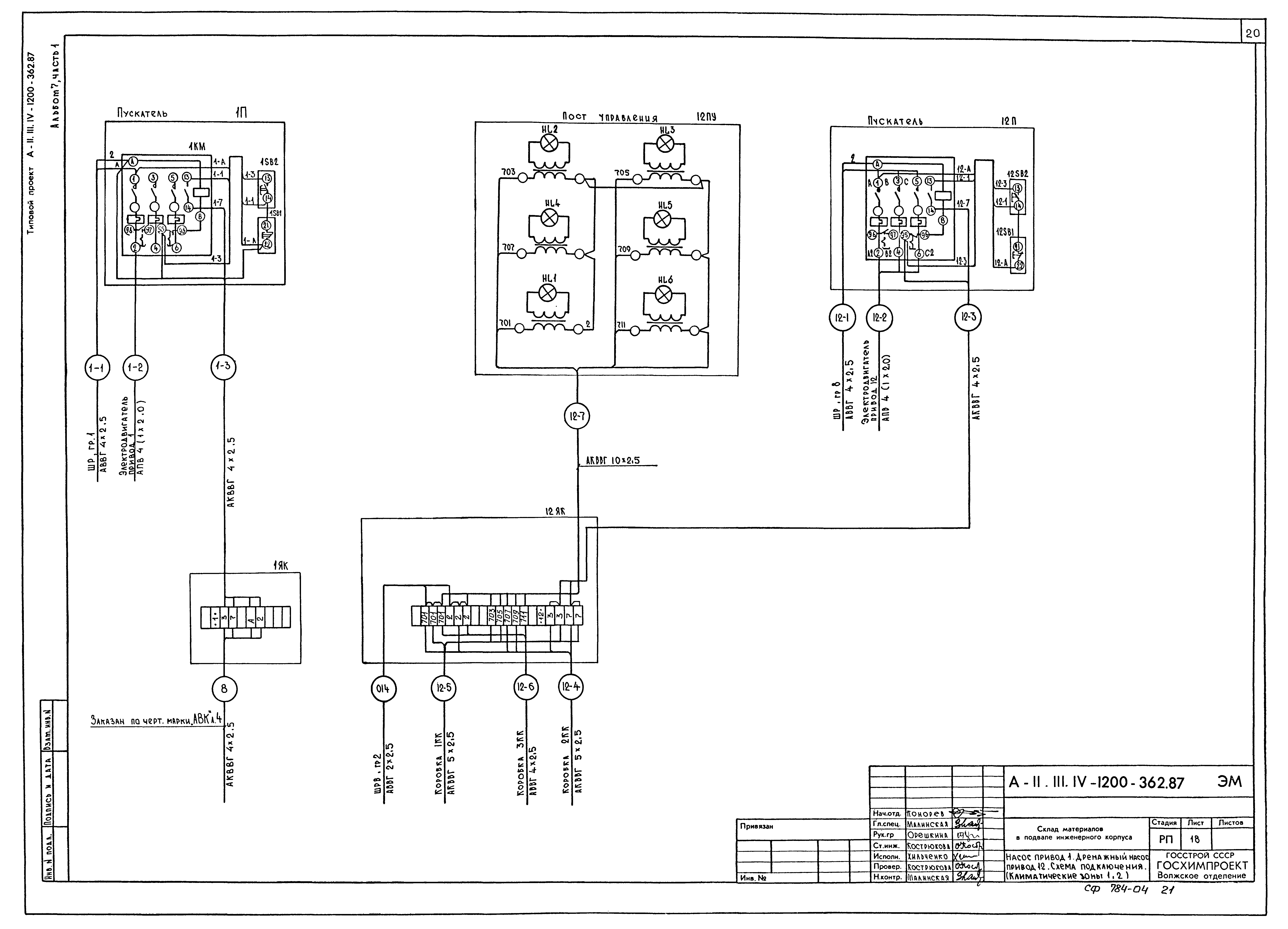 Типовой проект А-II,III,IV-1200-362.87