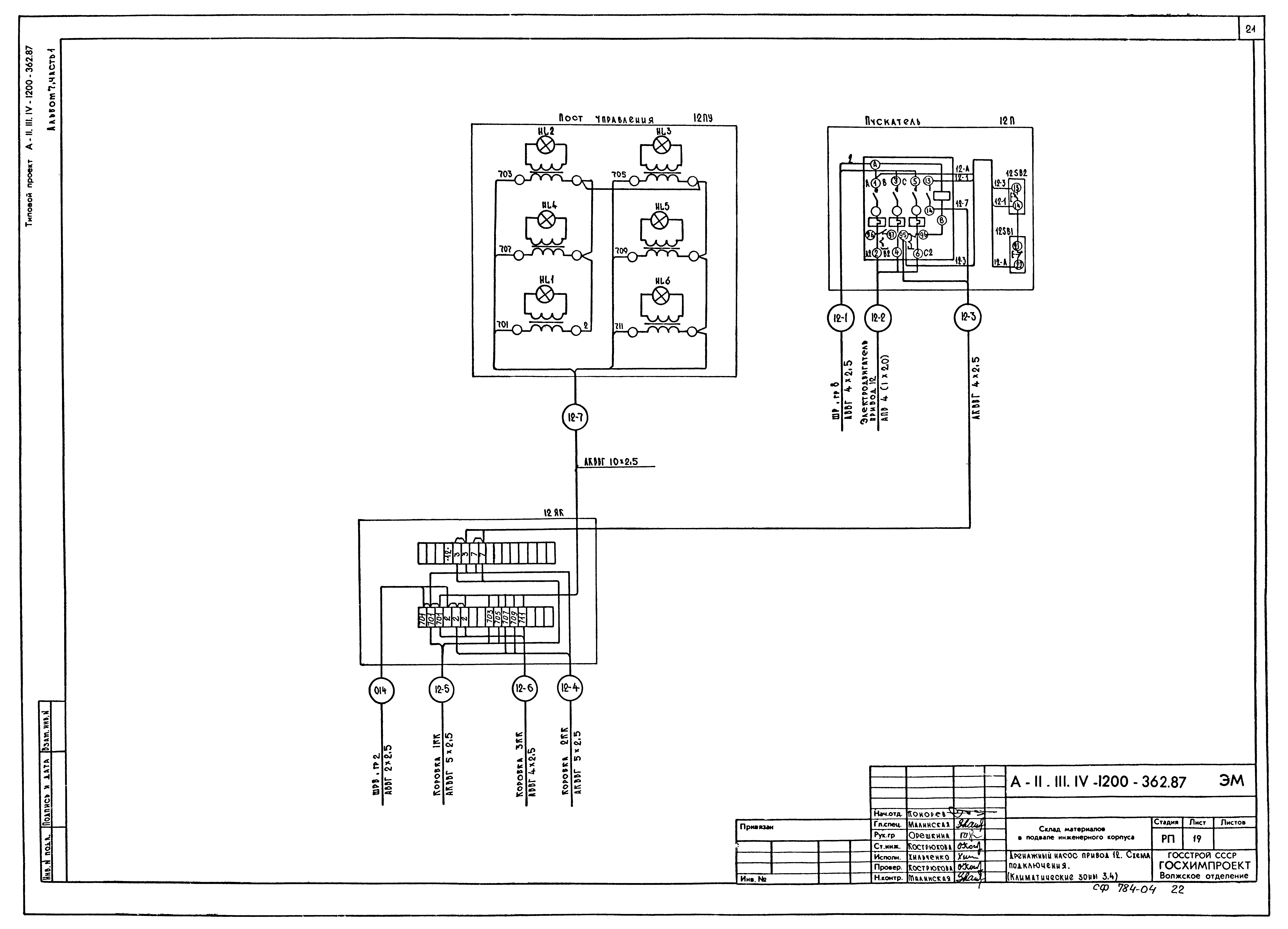 Типовой проект А-II,III,IV-1200-362.87