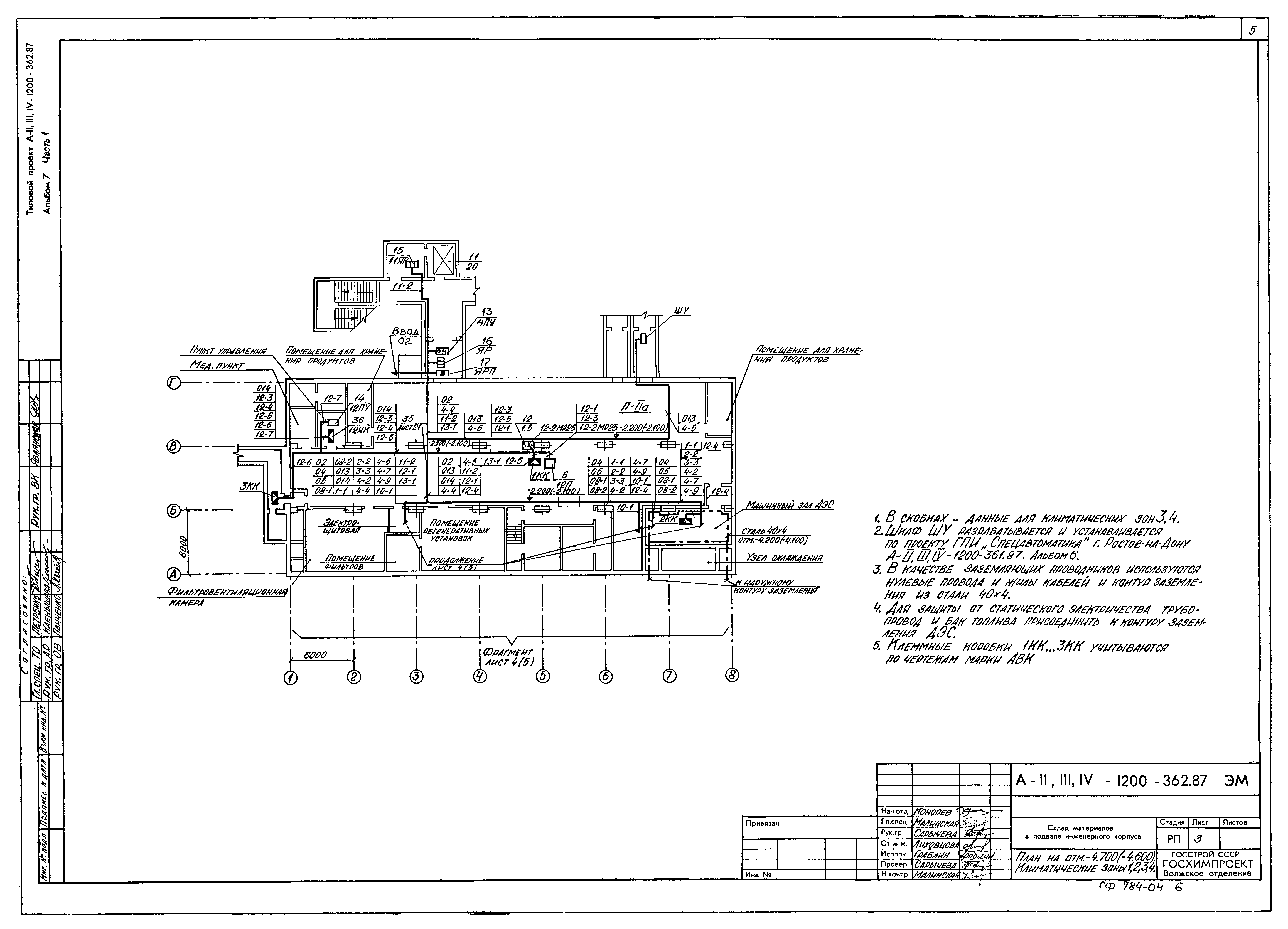 Типовой проект А-II,III,IV-1200-362.87