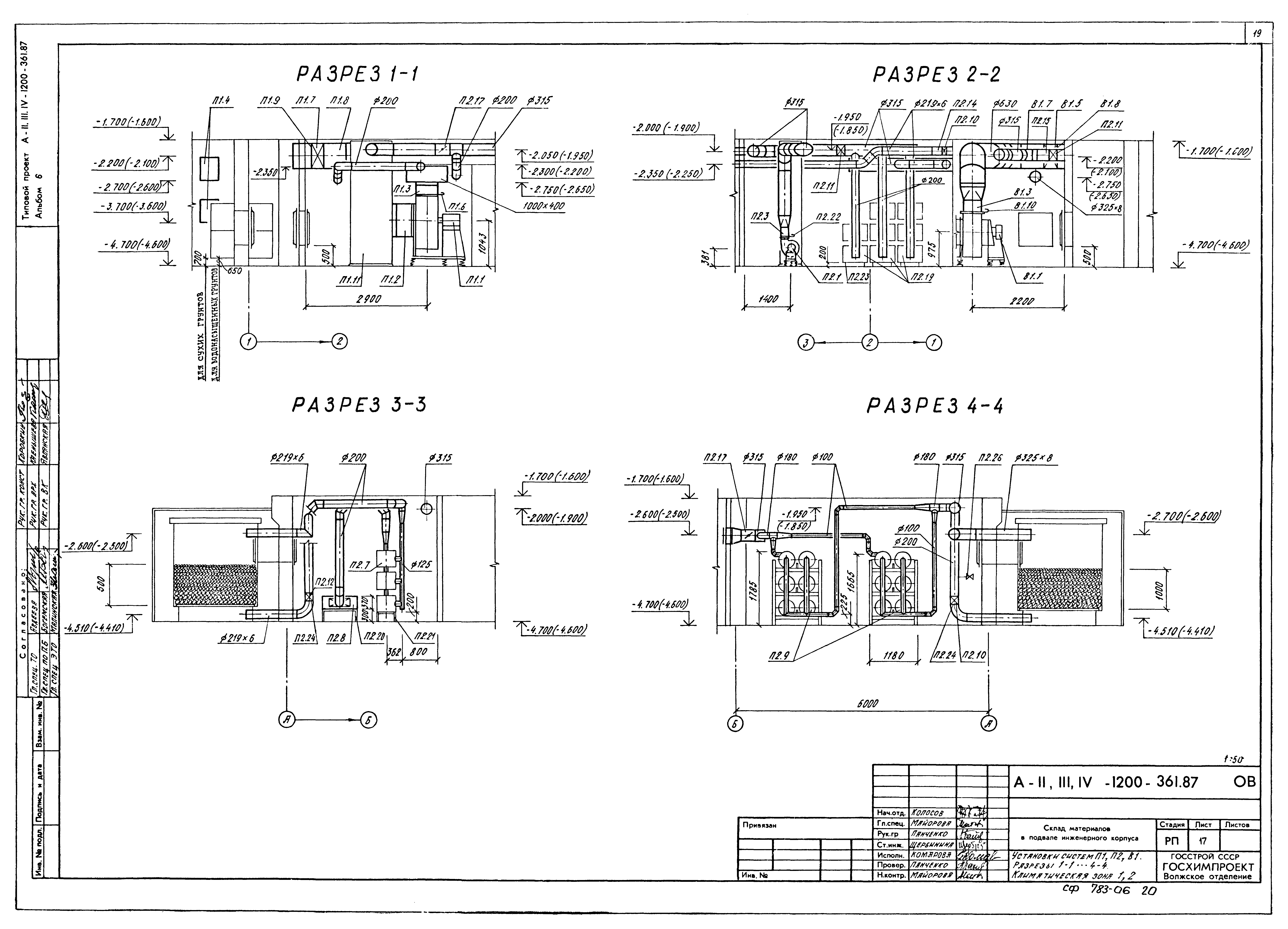 Типовой проект А-II,III,IV-1200-362.87