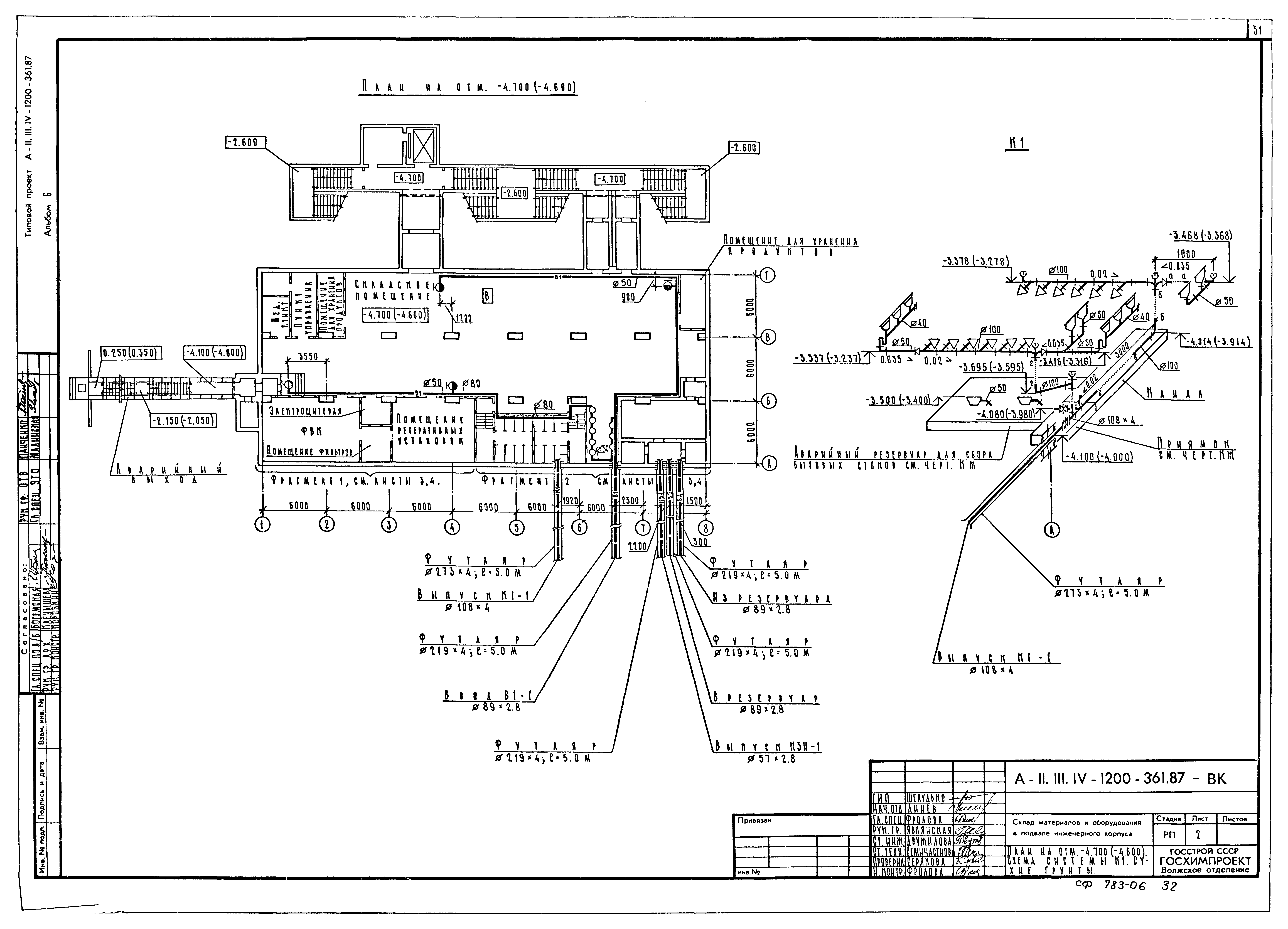 Типовой проект А-II,III,IV-1200-362.87
