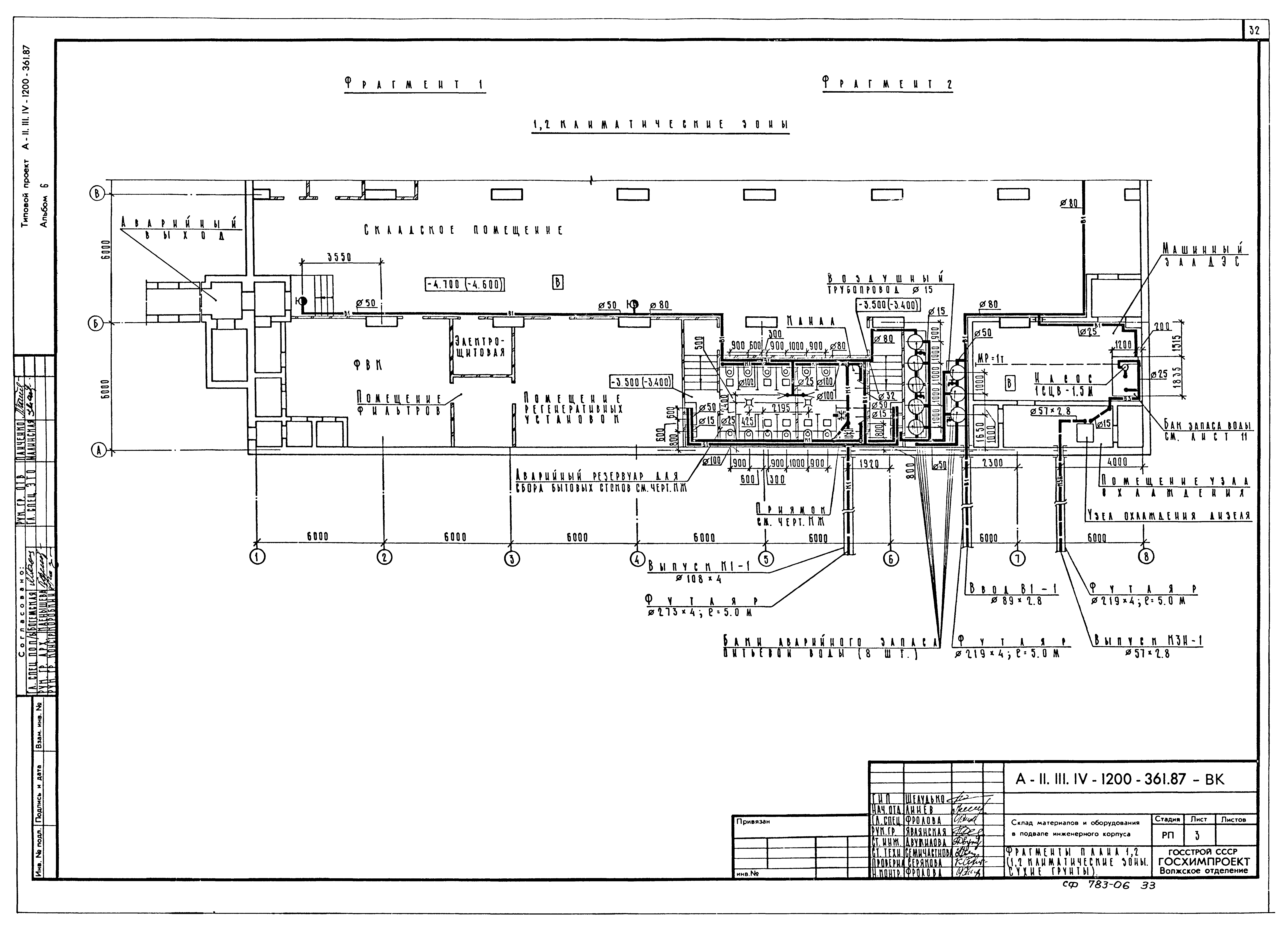 Типовой проект А-II,III,IV-1200-362.87