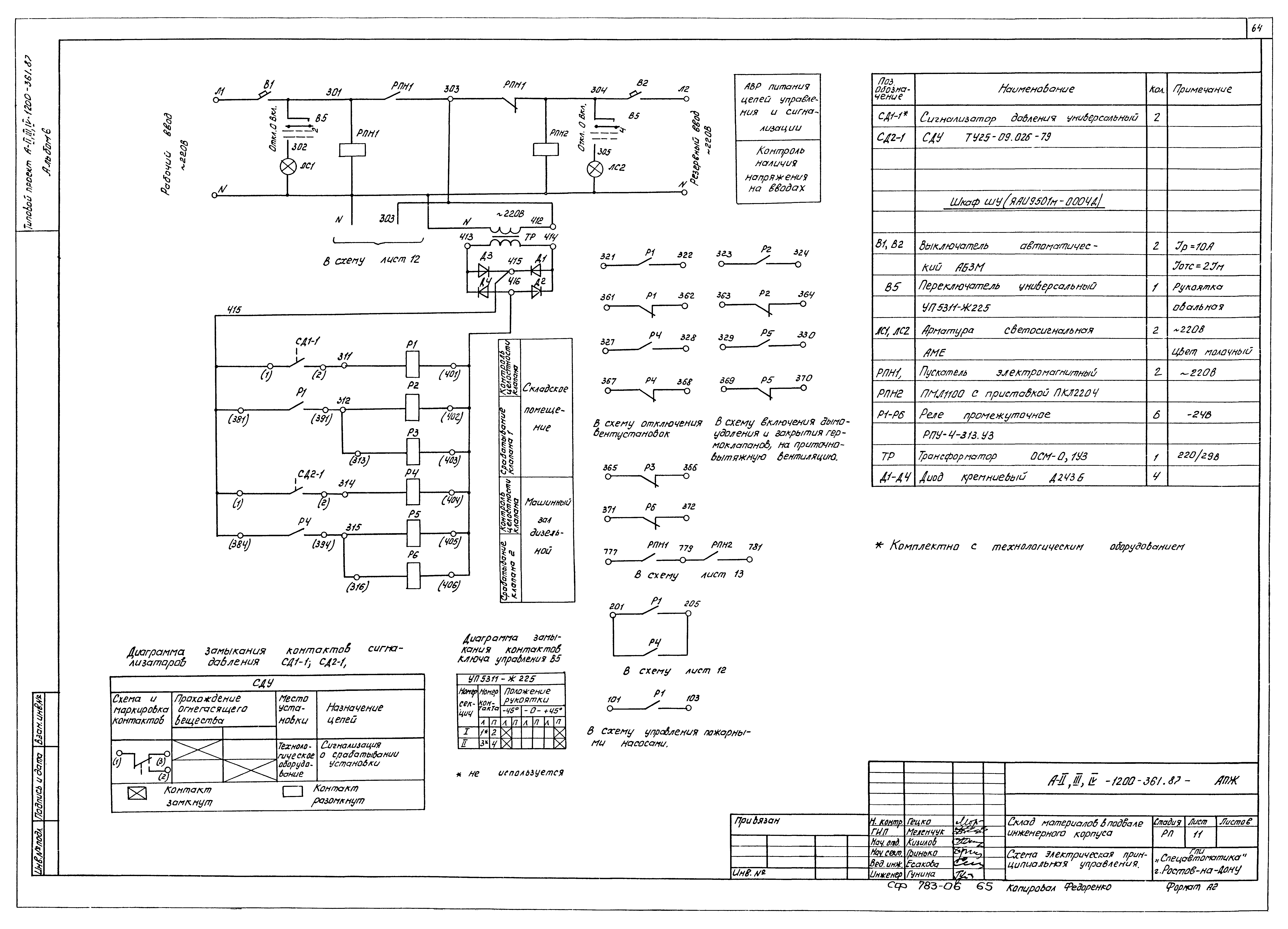 Типовой проект А-II,III,IV-1200-362.87