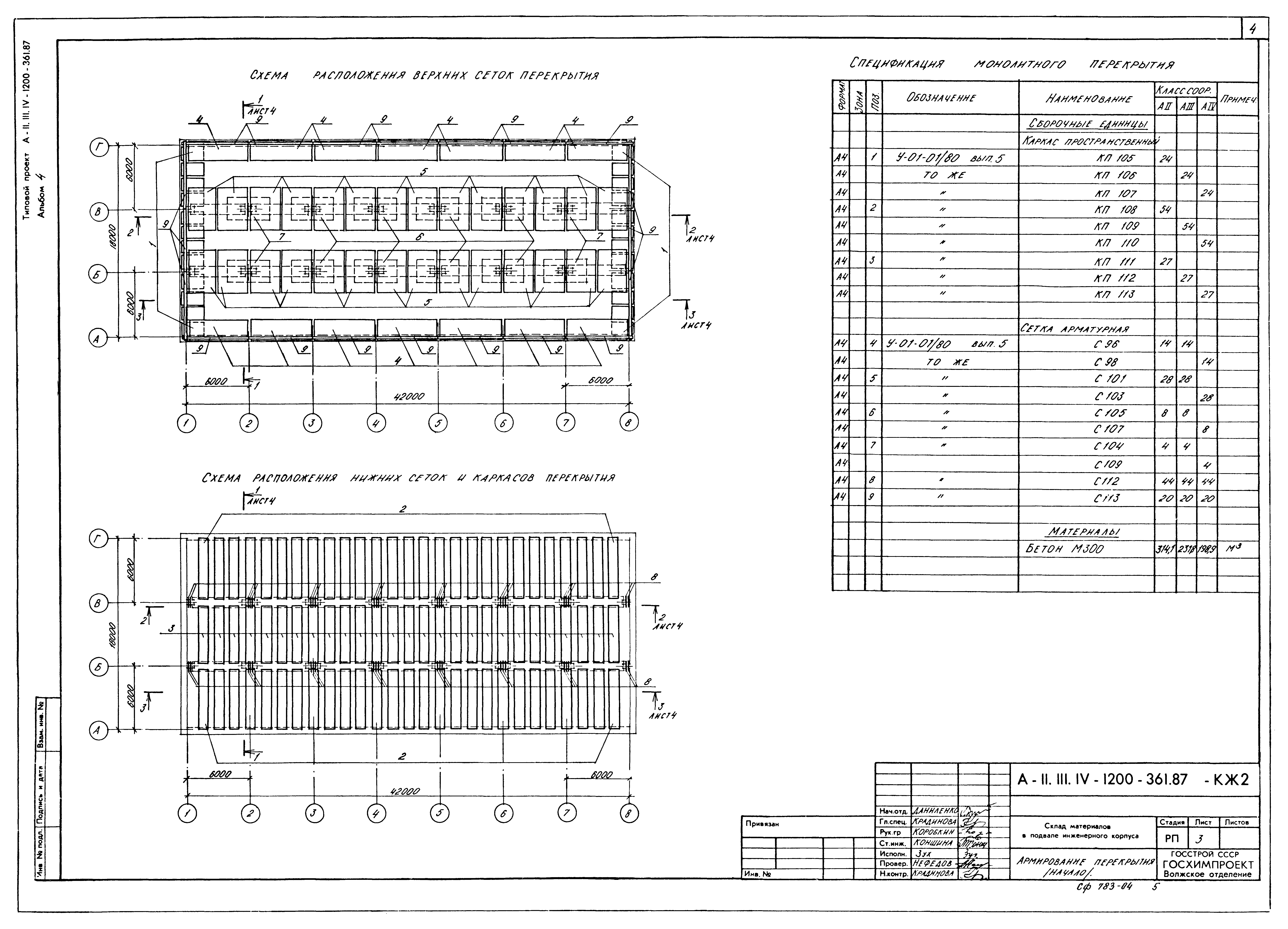 Типовой проект А-II,III,IV-1200-362.87