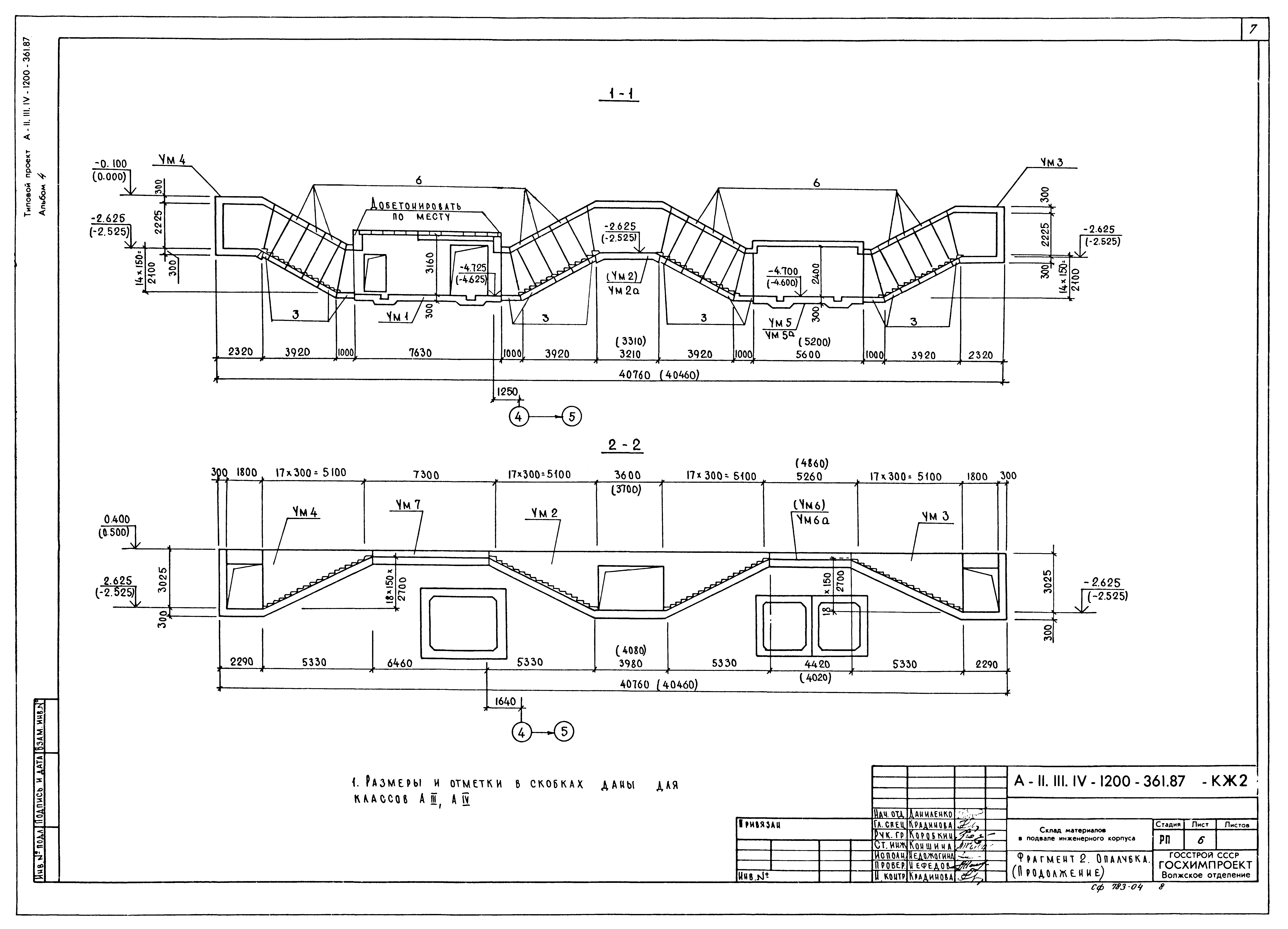 Типовой проект А-II,III,IV-1200-362.87