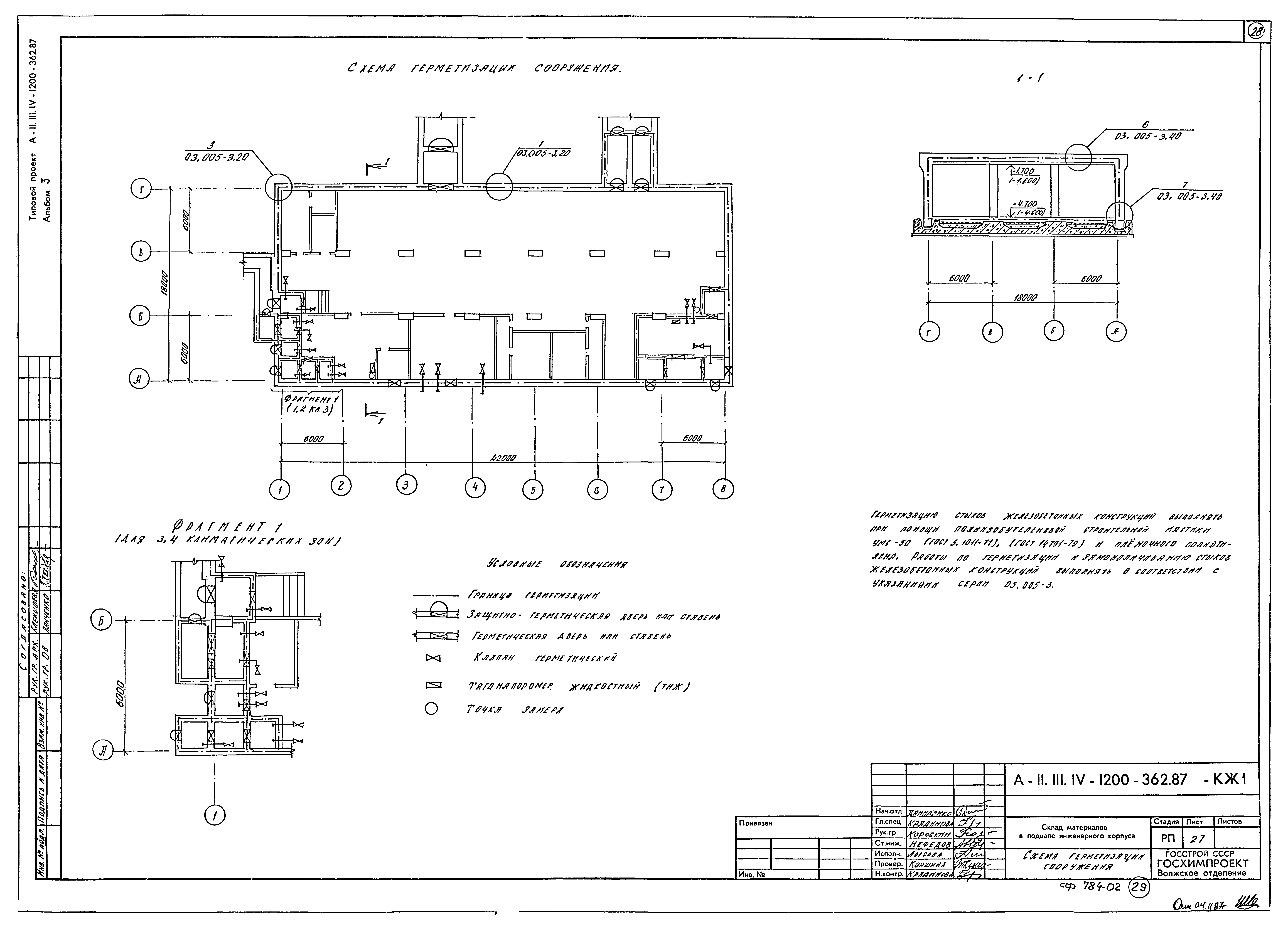 Типовой проект А-II,III,IV-1200-362.87
