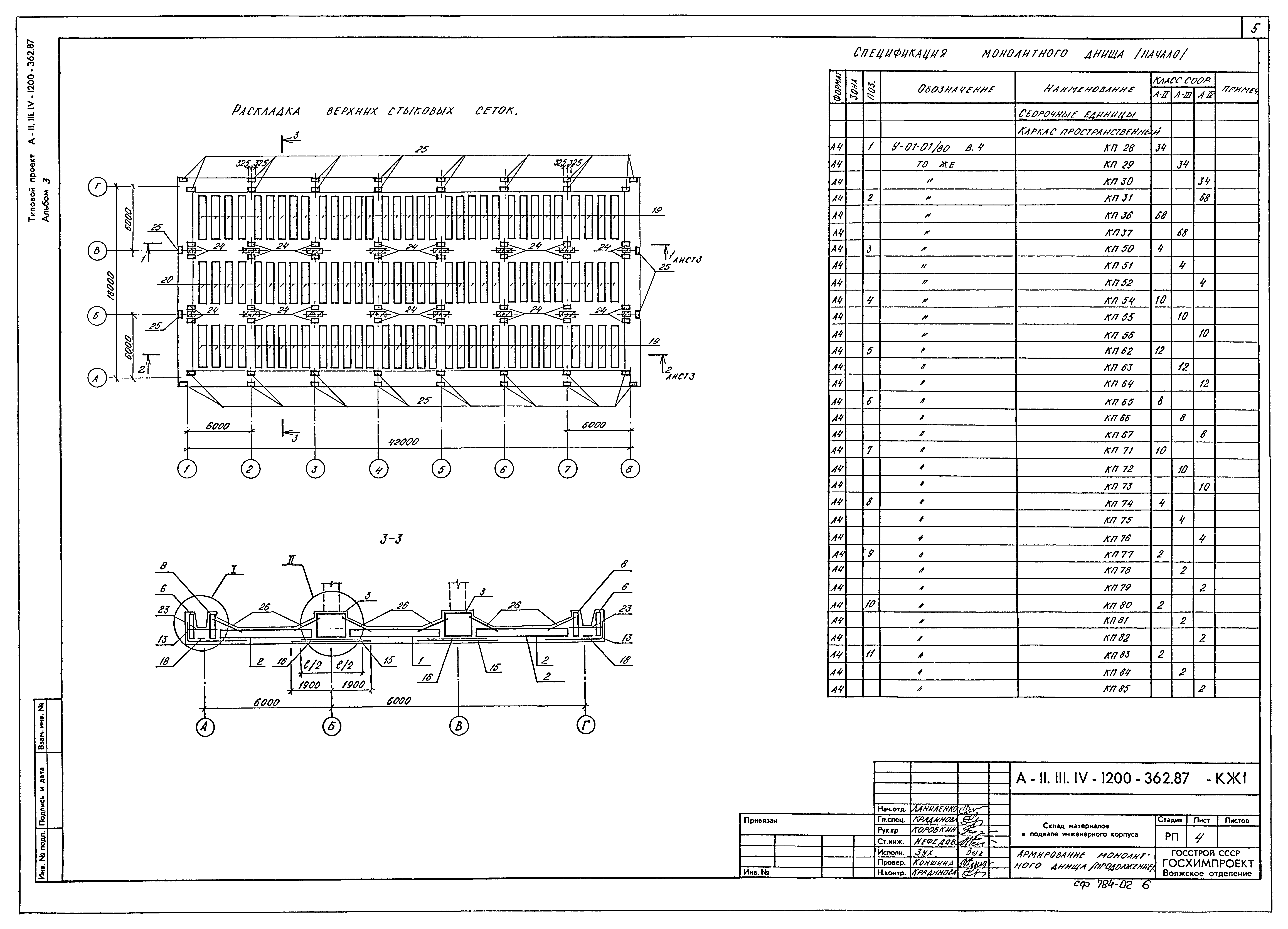 Типовой проект А-II,III,IV-1200-362.87