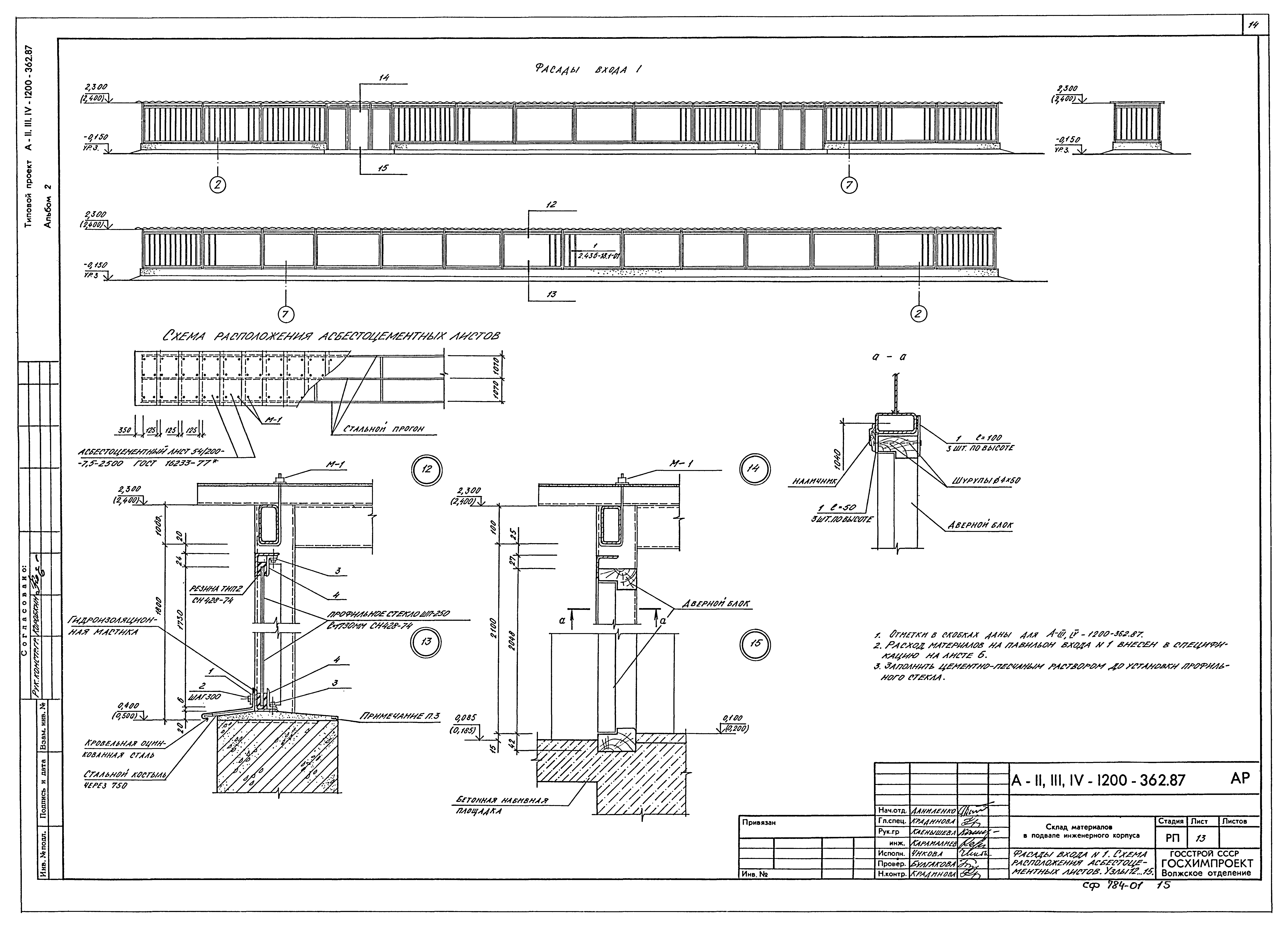Типовой проект А-II,III,IV-1200-362.87