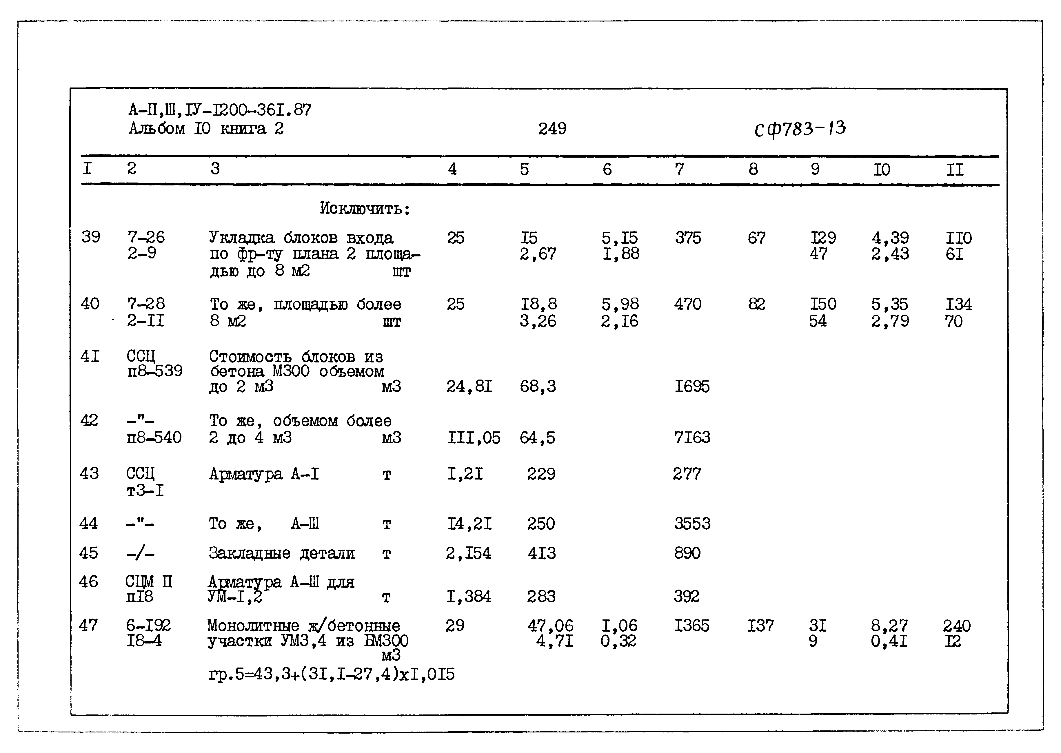 Типовой проект А-II,III,IV-1200-361.87