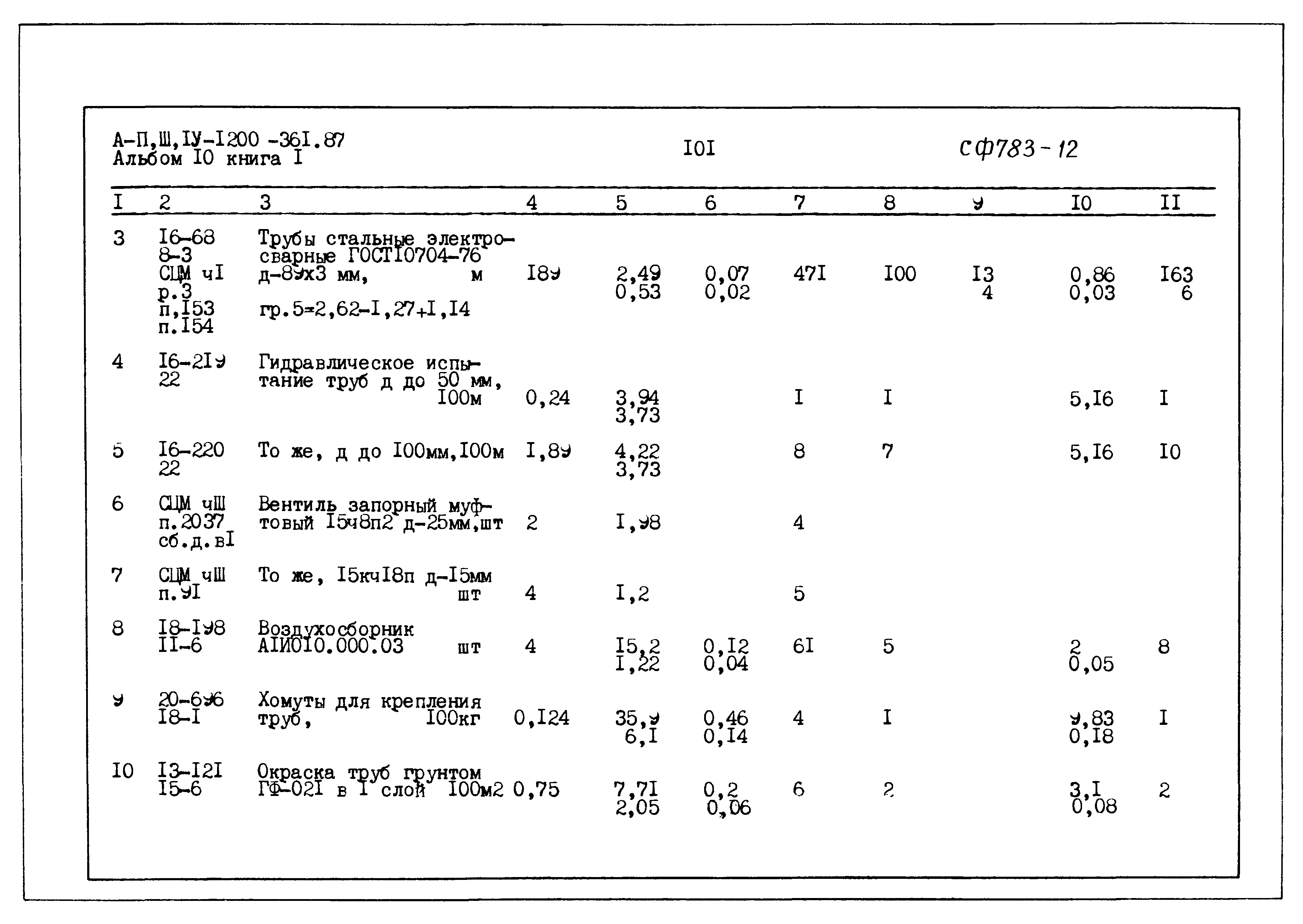 Типовой проект А-II,III,IV-1200-361.87