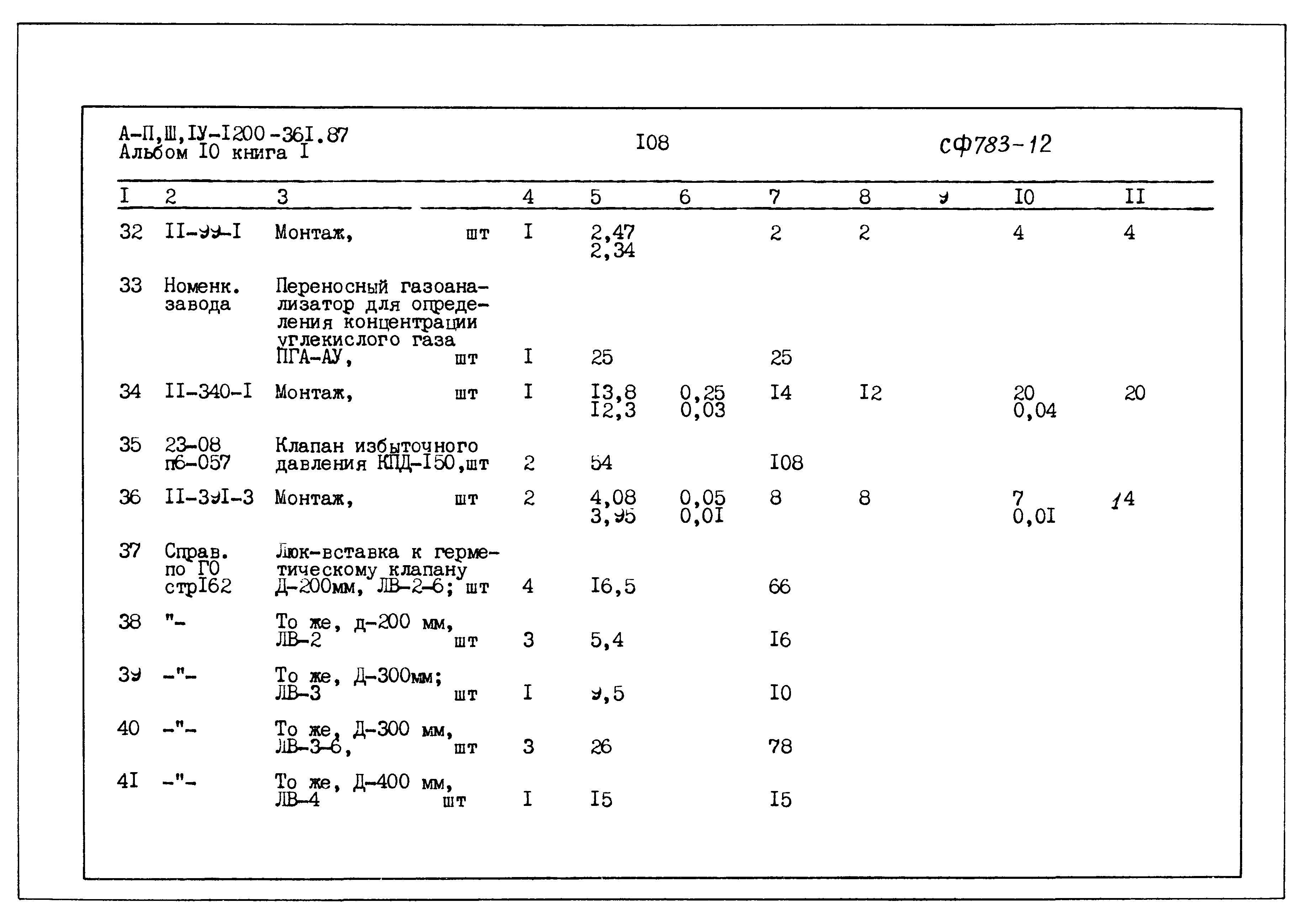 Типовой проект А-II,III,IV-1200-361.87