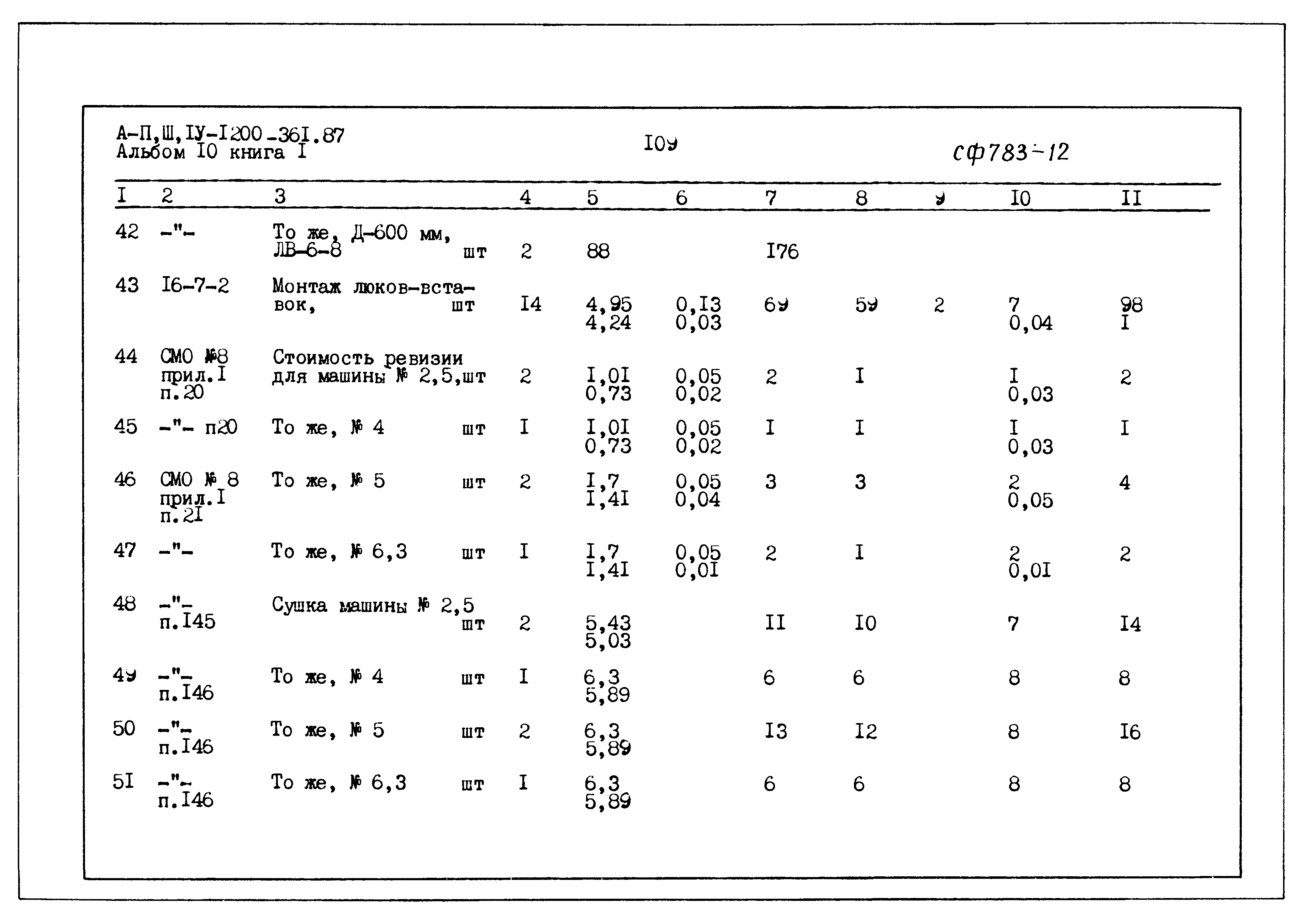 Типовой проект А-II,III,IV-1200-361.87