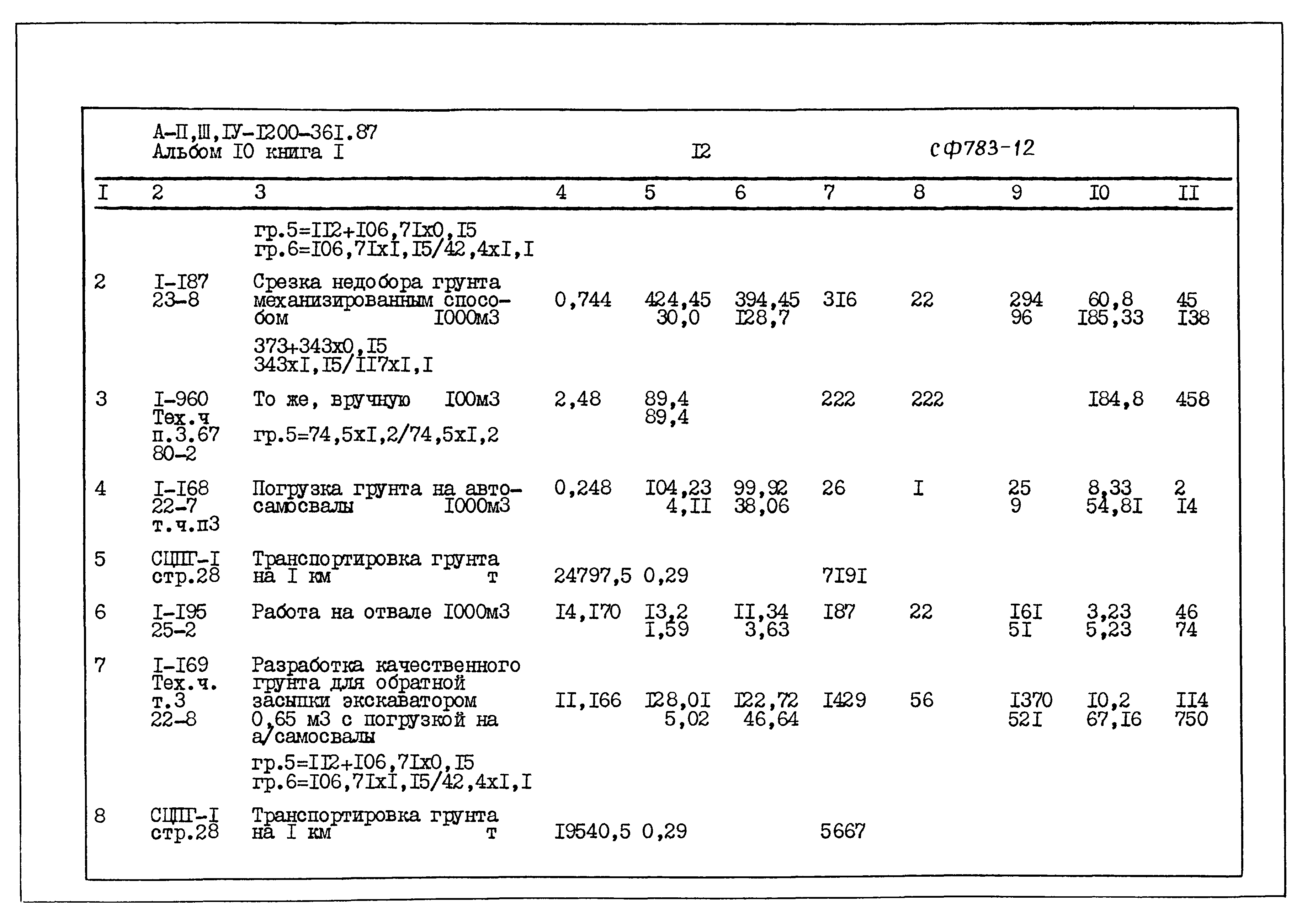 Типовой проект А-II,III,IV-1200-361.87