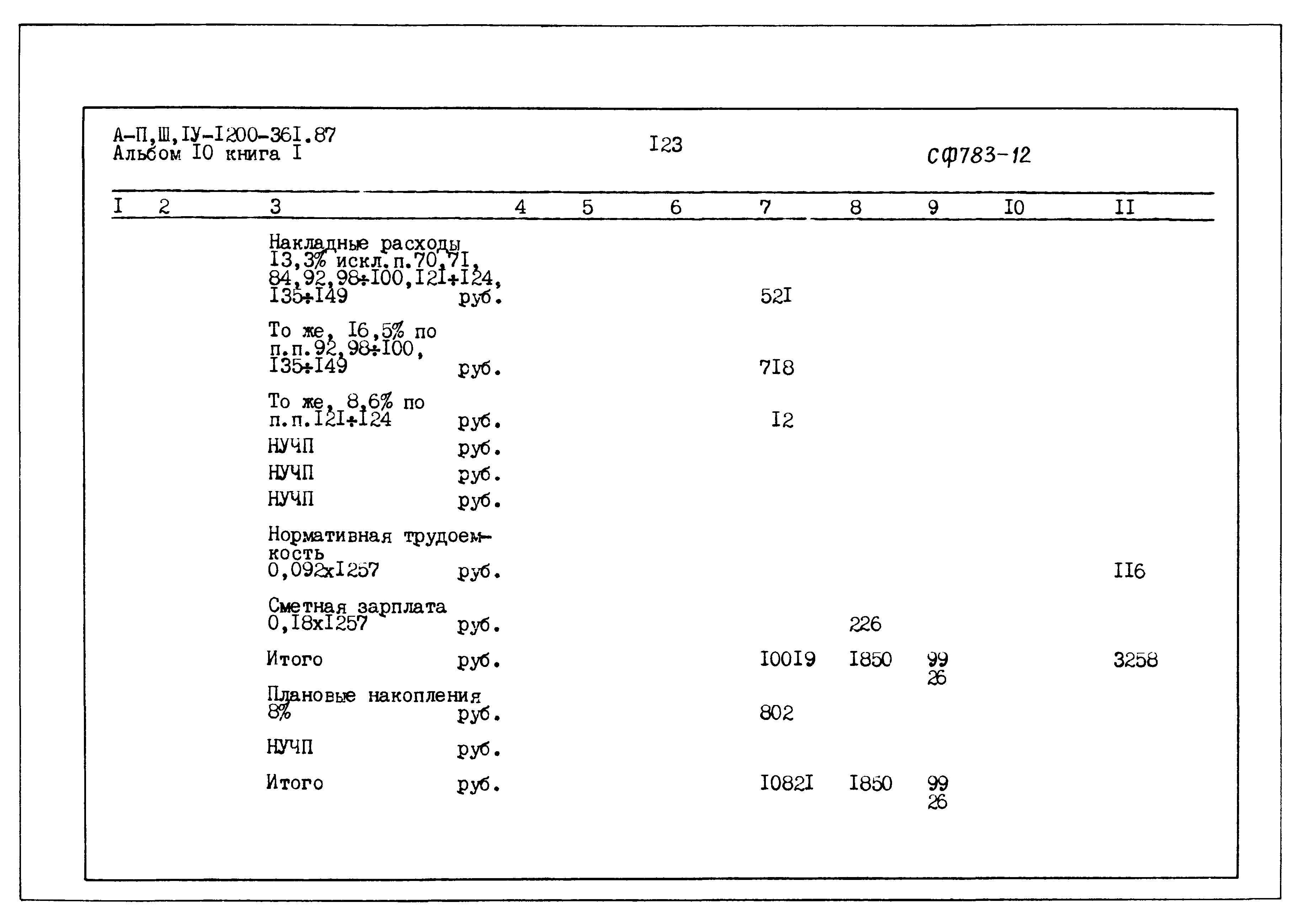 Типовой проект А-II,III,IV-1200-361.87