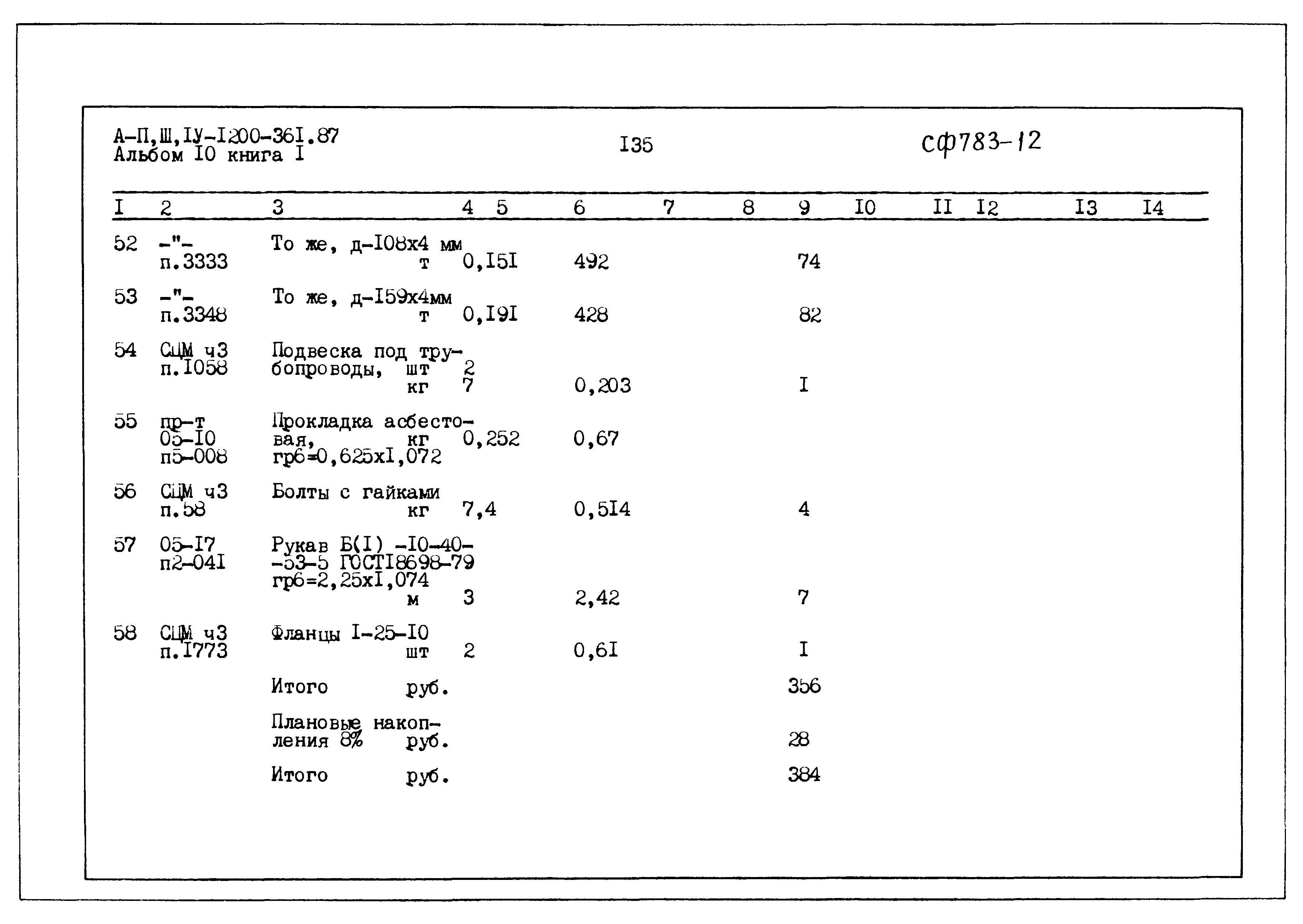 Типовой проект А-II,III,IV-1200-361.87