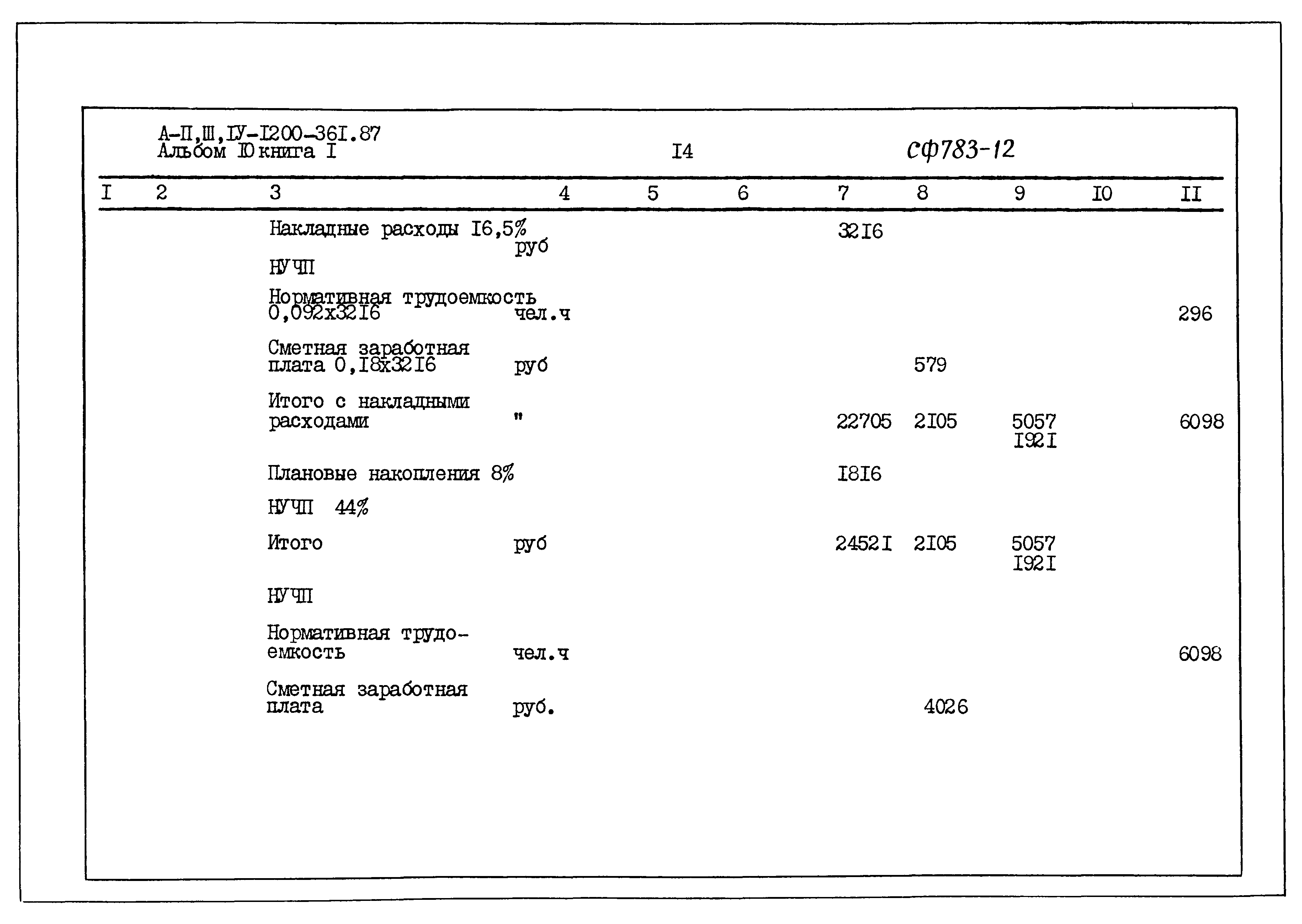 Типовой проект А-II,III,IV-1200-361.87