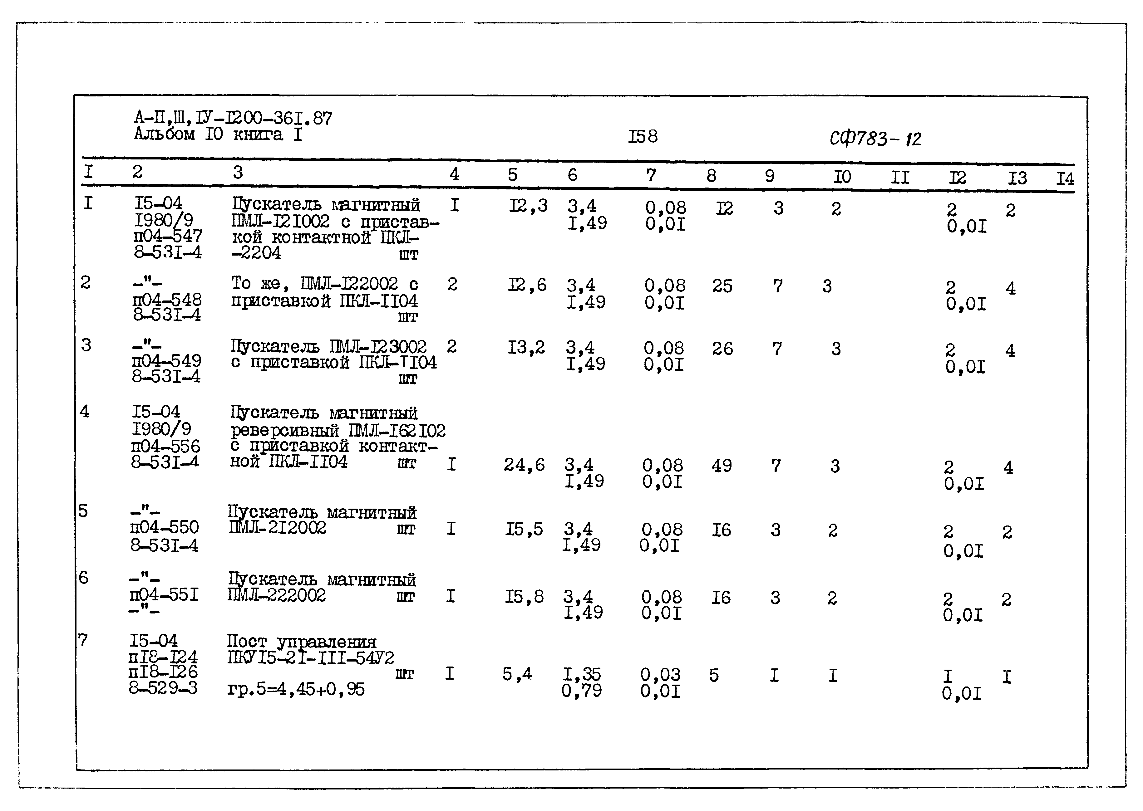 Типовой проект А-II,III,IV-1200-361.87