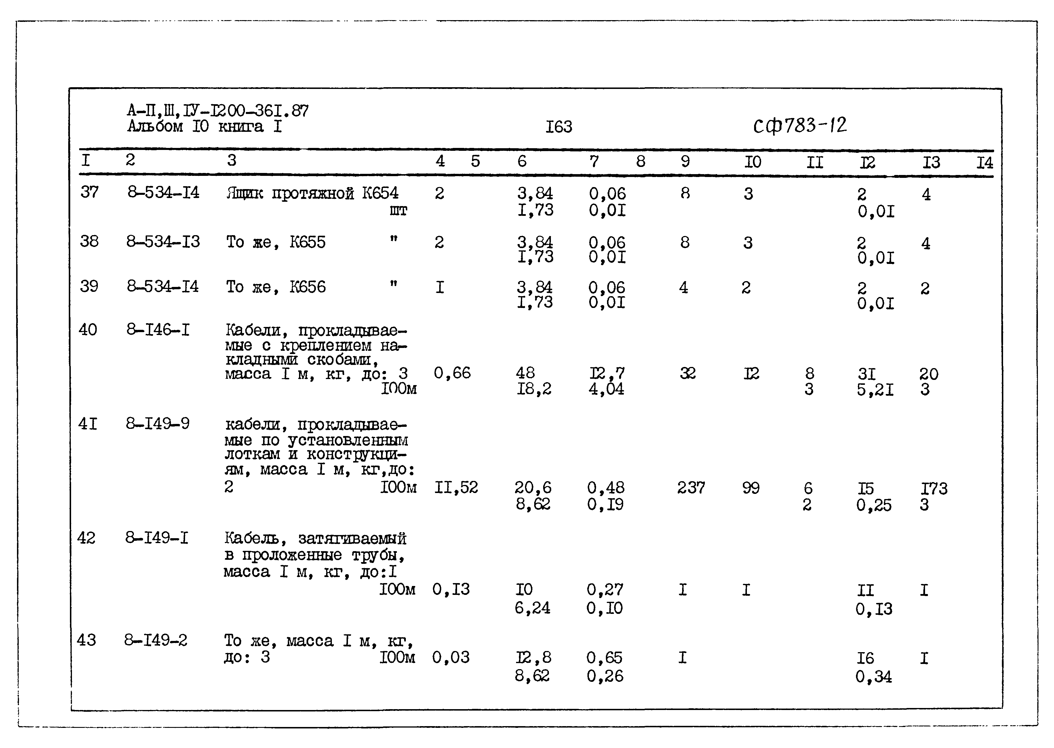 Типовой проект А-II,III,IV-1200-361.87
