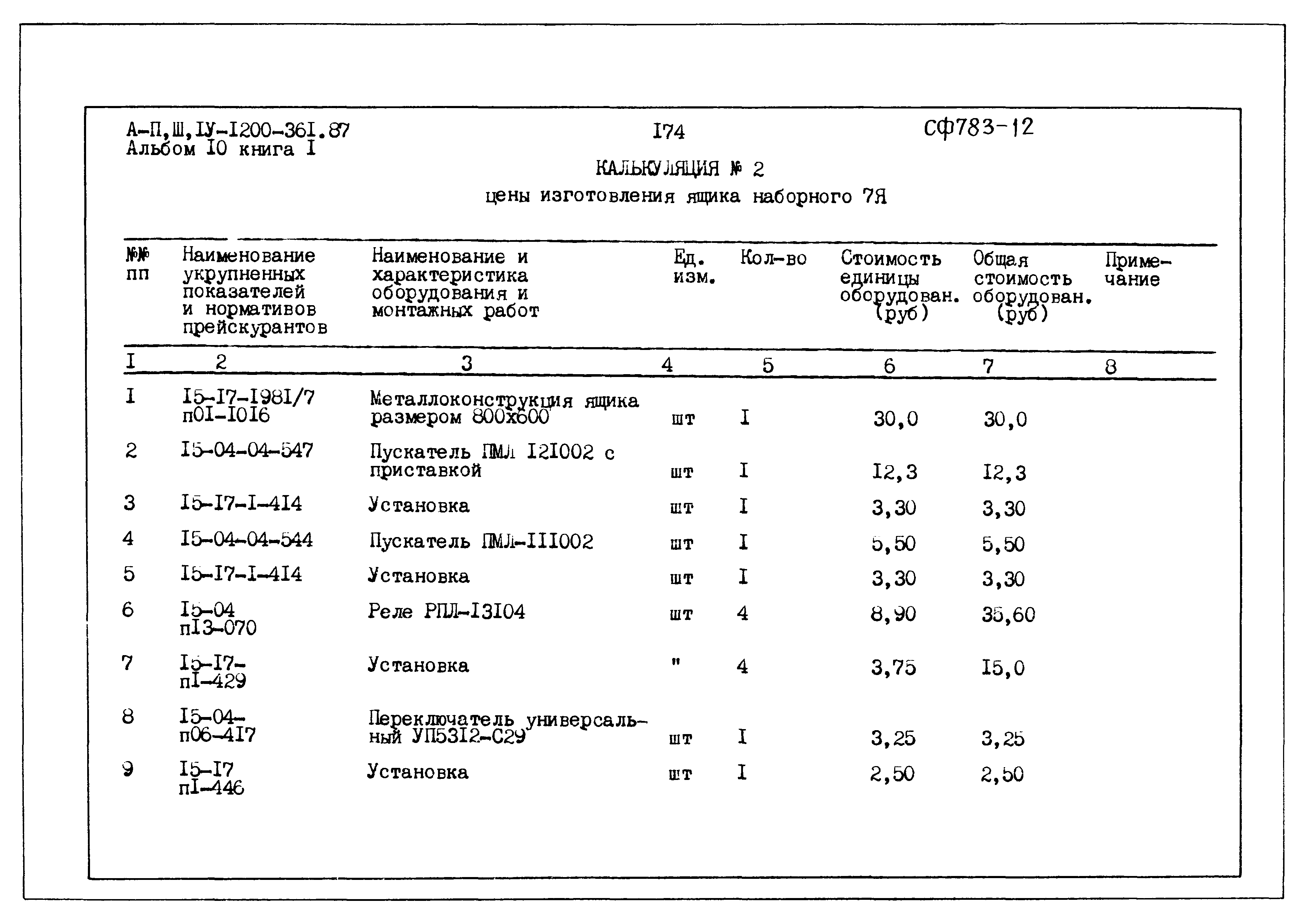 Типовой проект А-II,III,IV-1200-361.87