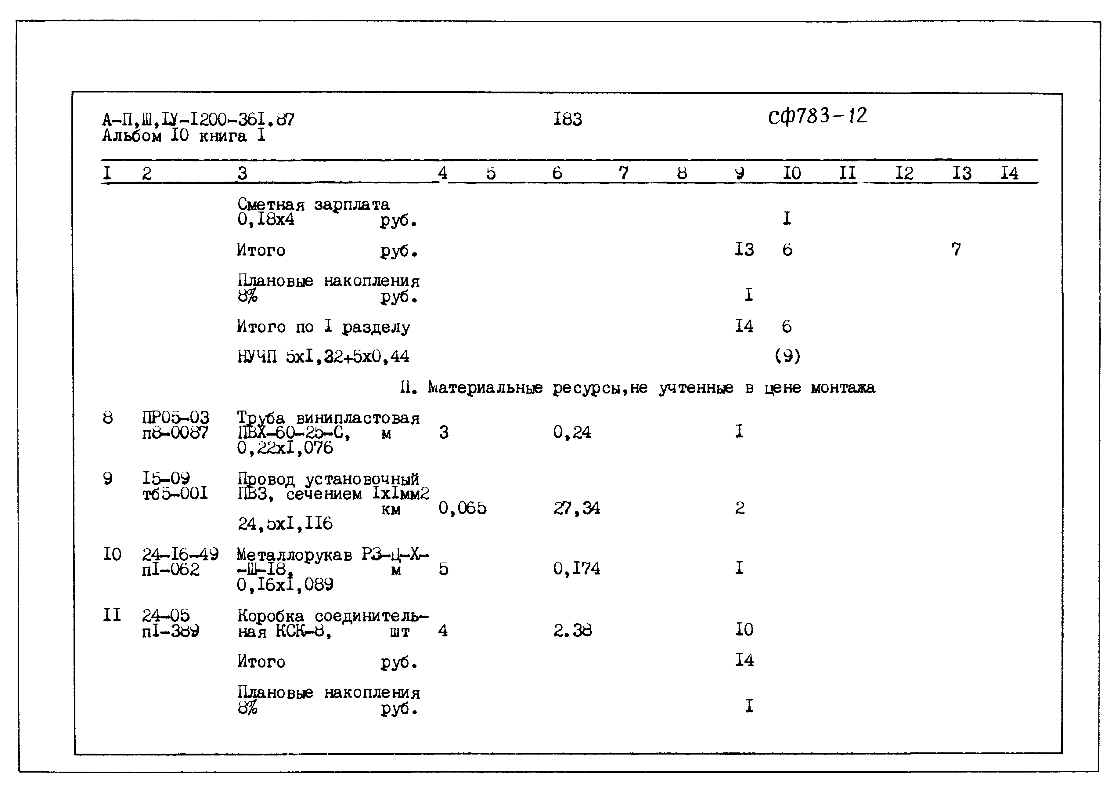 Типовой проект А-II,III,IV-1200-361.87