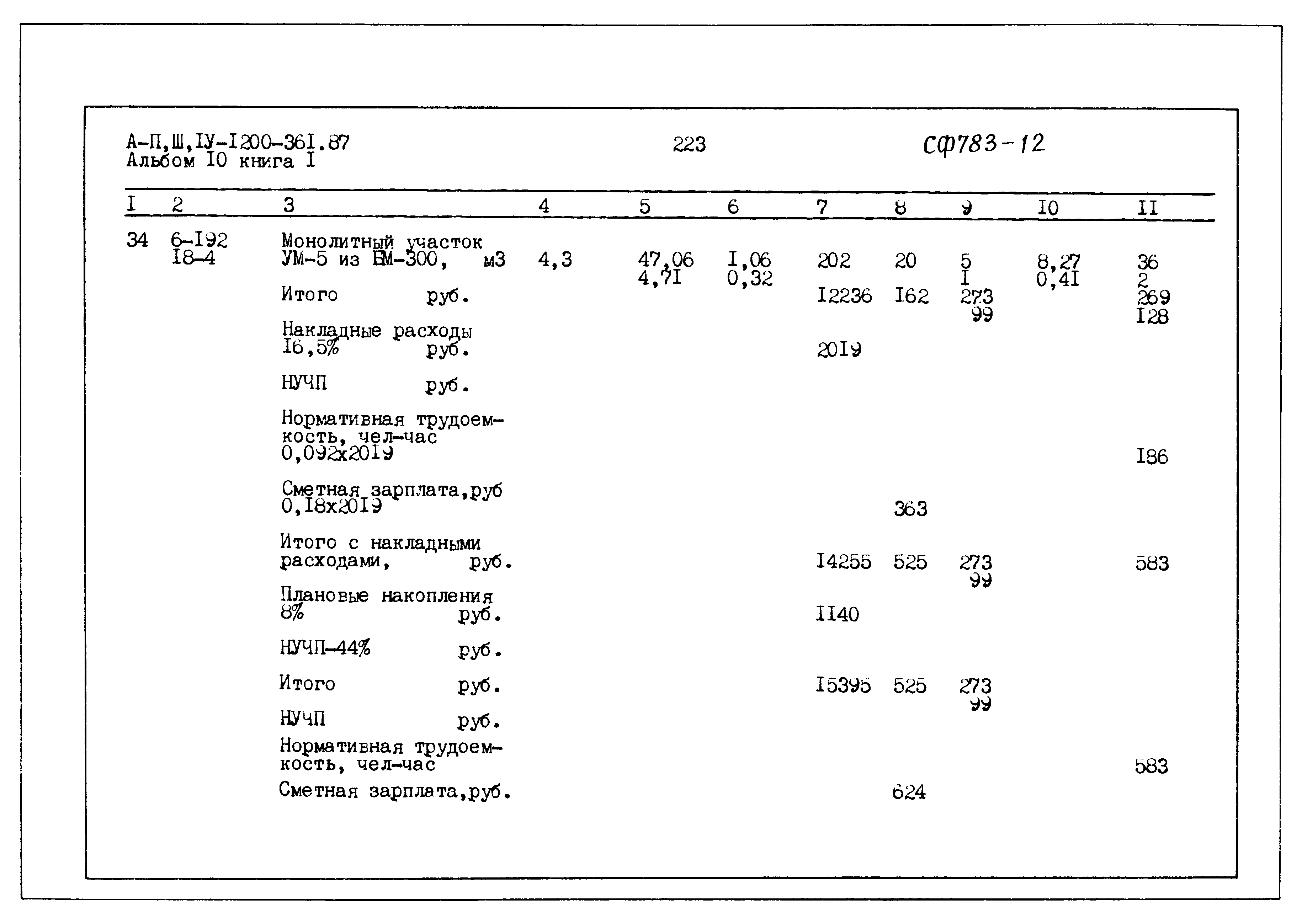 Типовой проект А-II,III,IV-1200-361.87