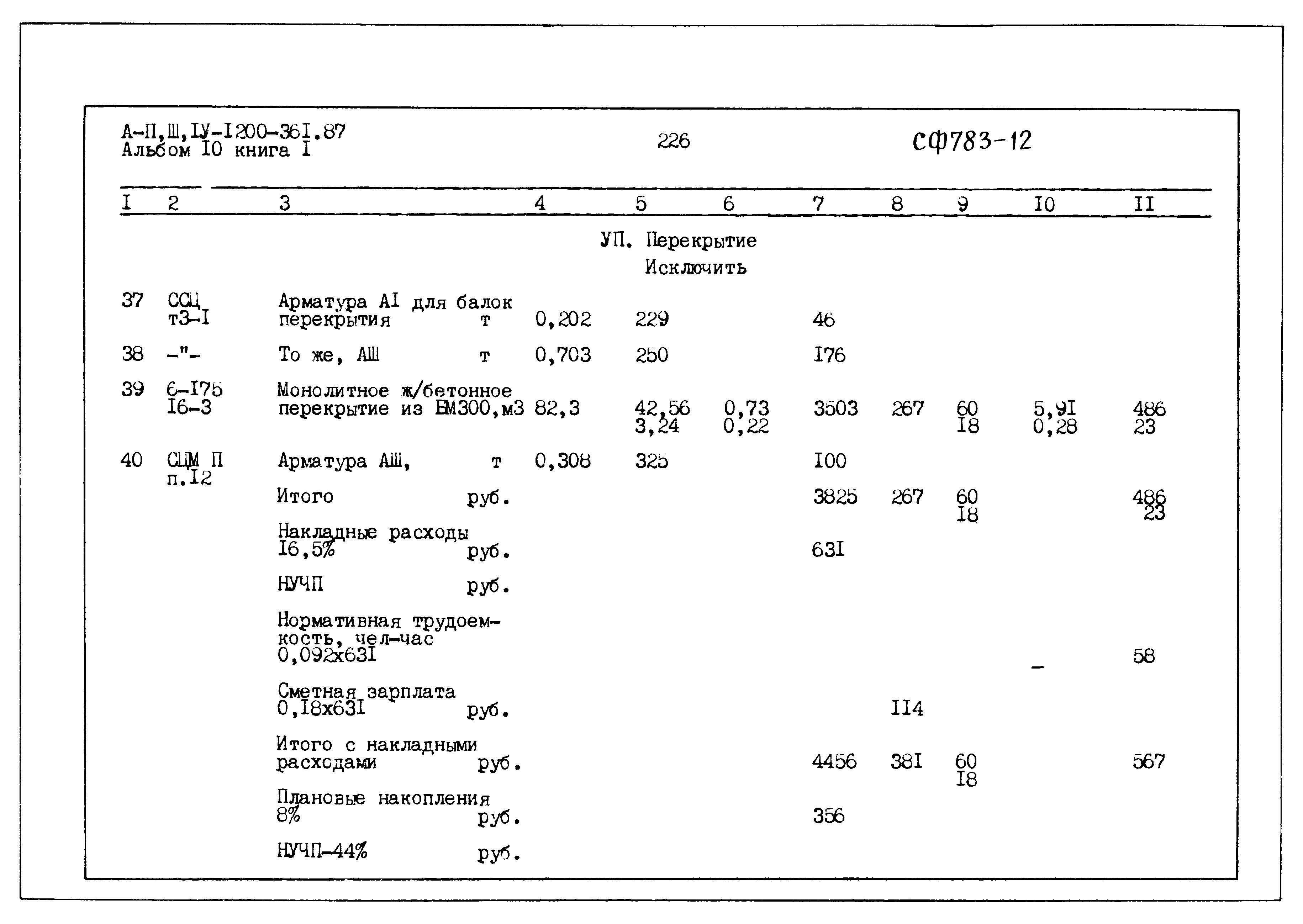 Типовой проект А-II,III,IV-1200-361.87
