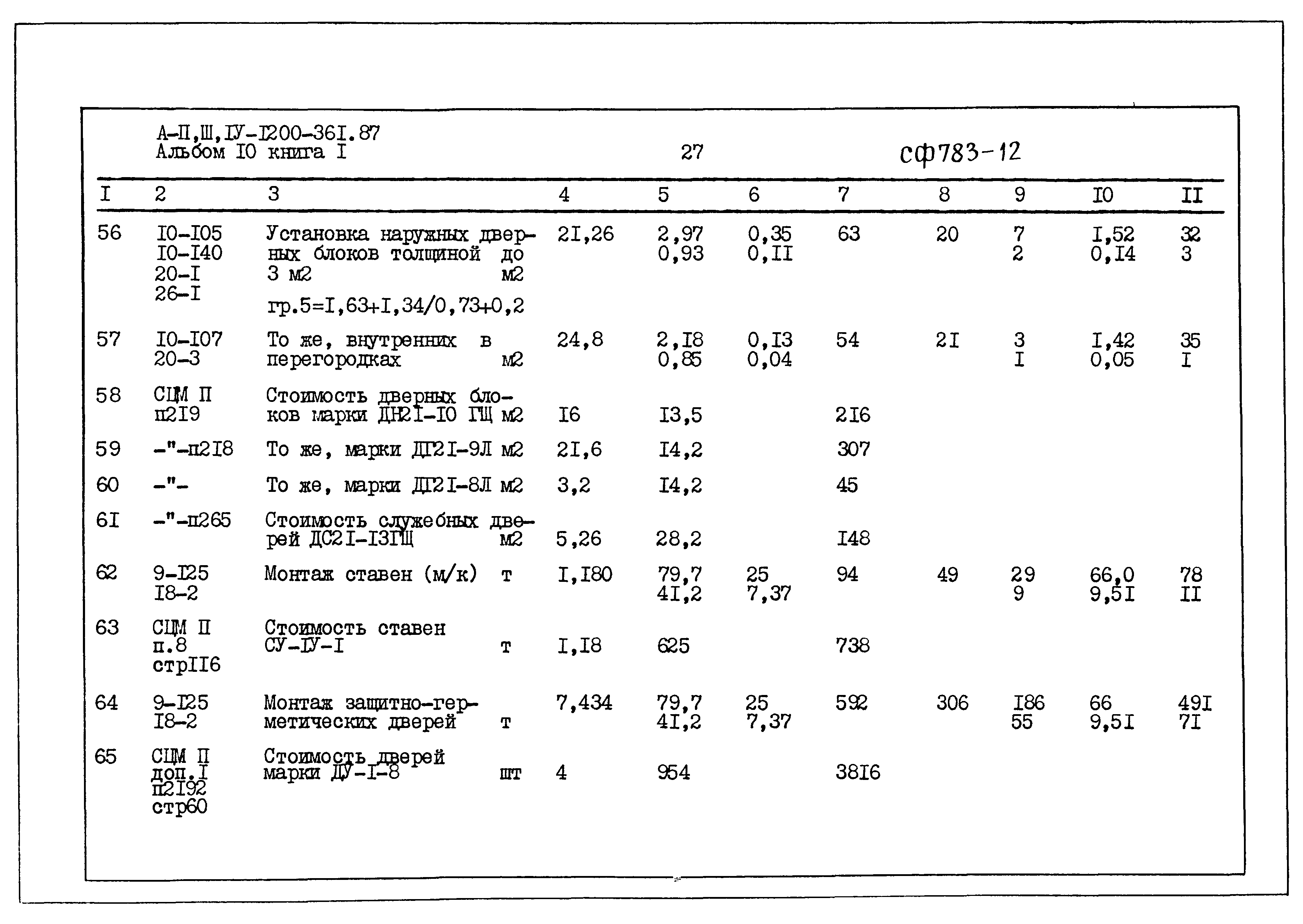 Типовой проект А-II,III,IV-1200-361.87