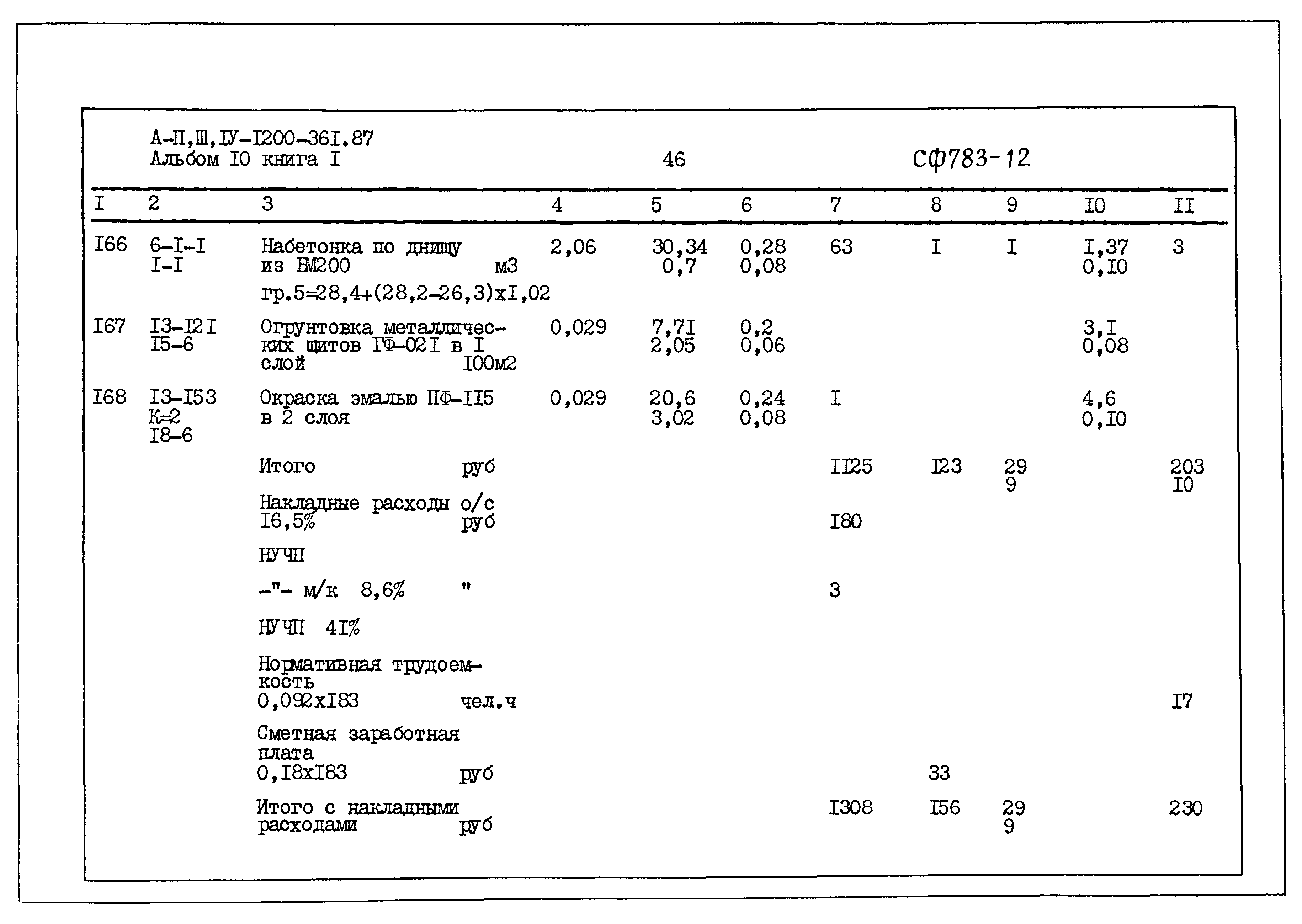 Типовой проект А-II,III,IV-1200-361.87