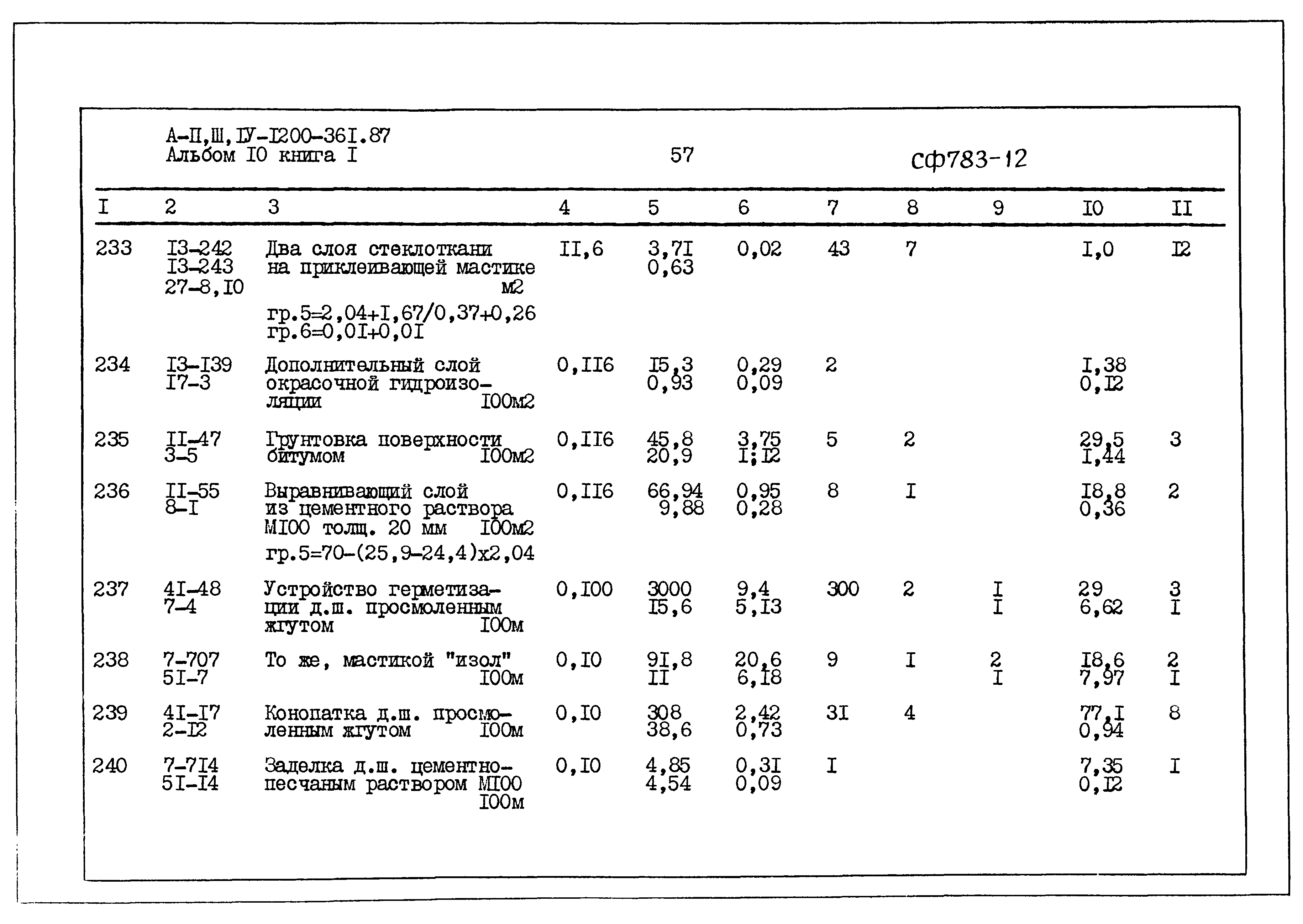 Типовой проект А-II,III,IV-1200-361.87